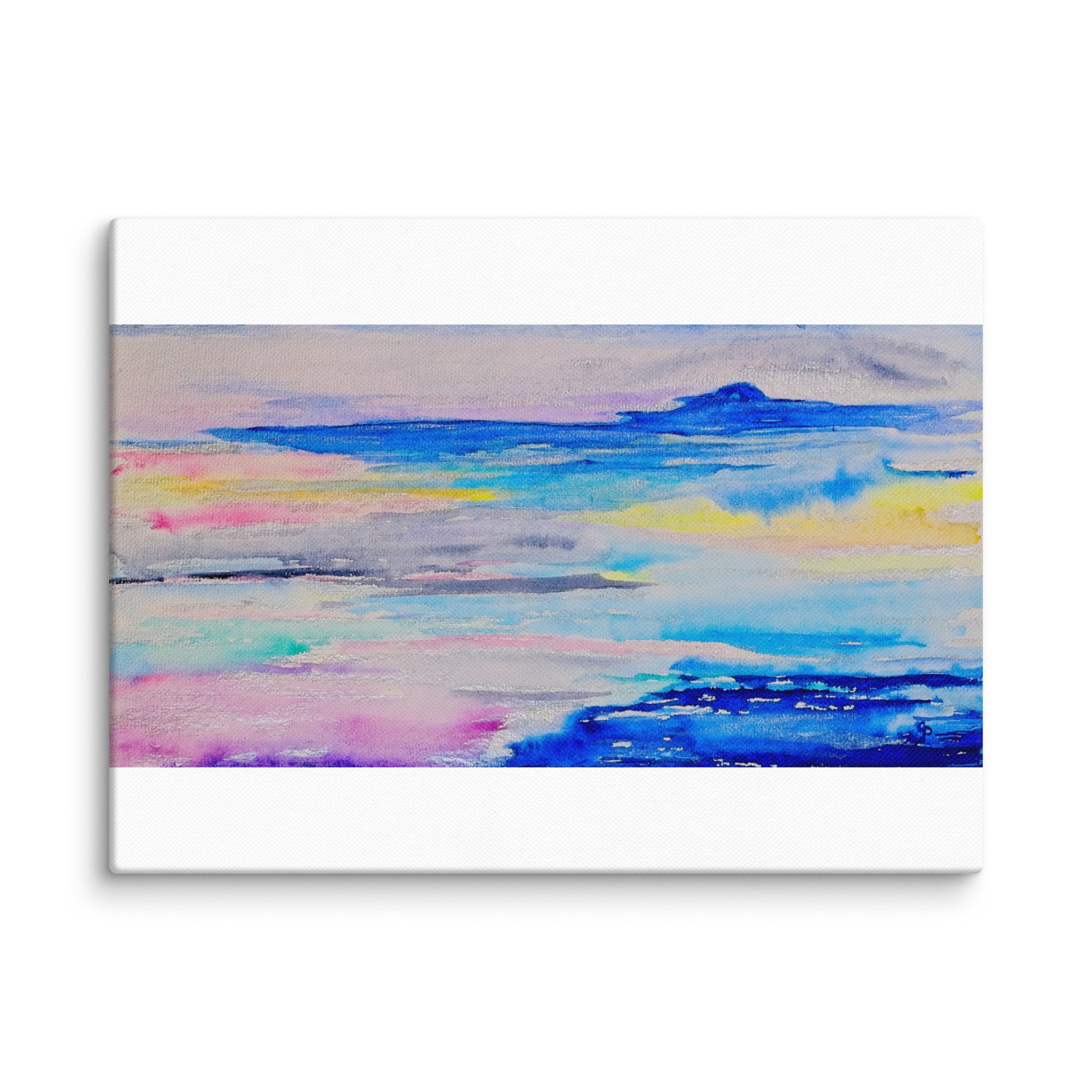 Original canvas wall art featuring watercolor art design, perfect for home decor, gallery walls, or office spaces—high-quality artwork that adds color, character, and creativity to any room.