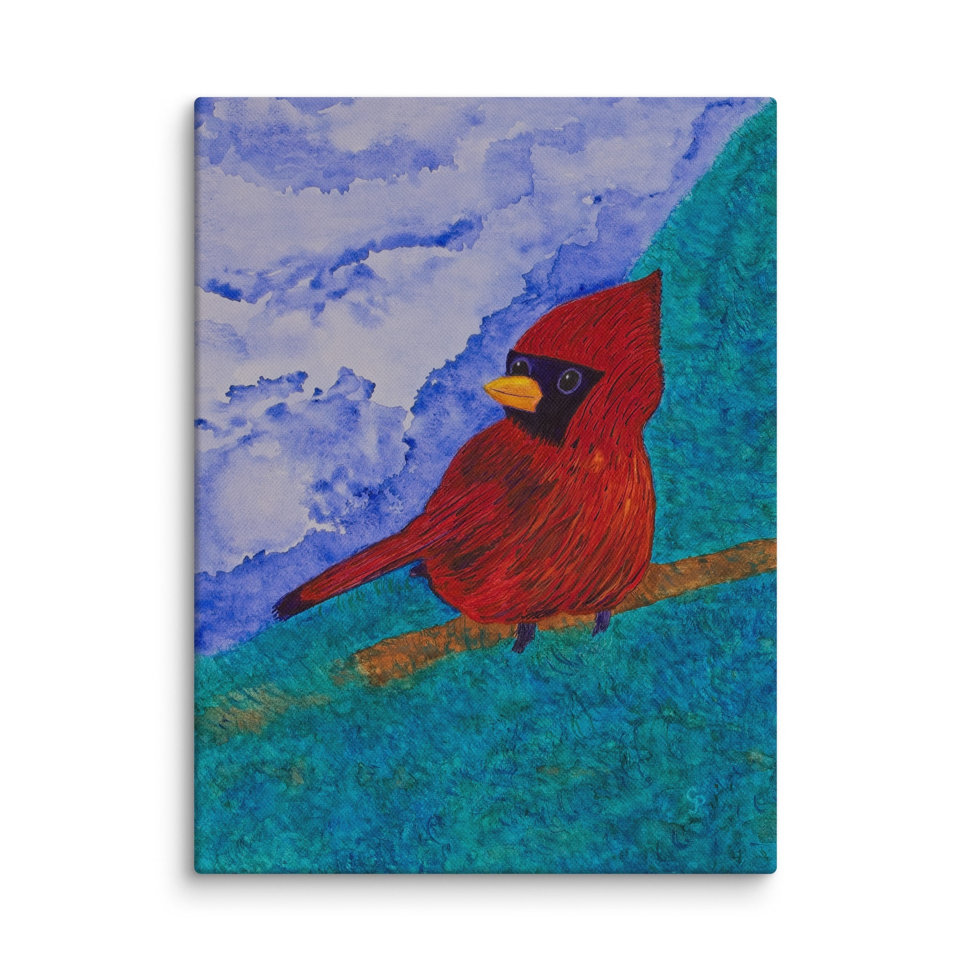 Original canvas wall art featuring watercolor art design, perfect for home decor, gallery walls, or office spaces—high-quality artwork that adds color, character, and creativity to any room.
