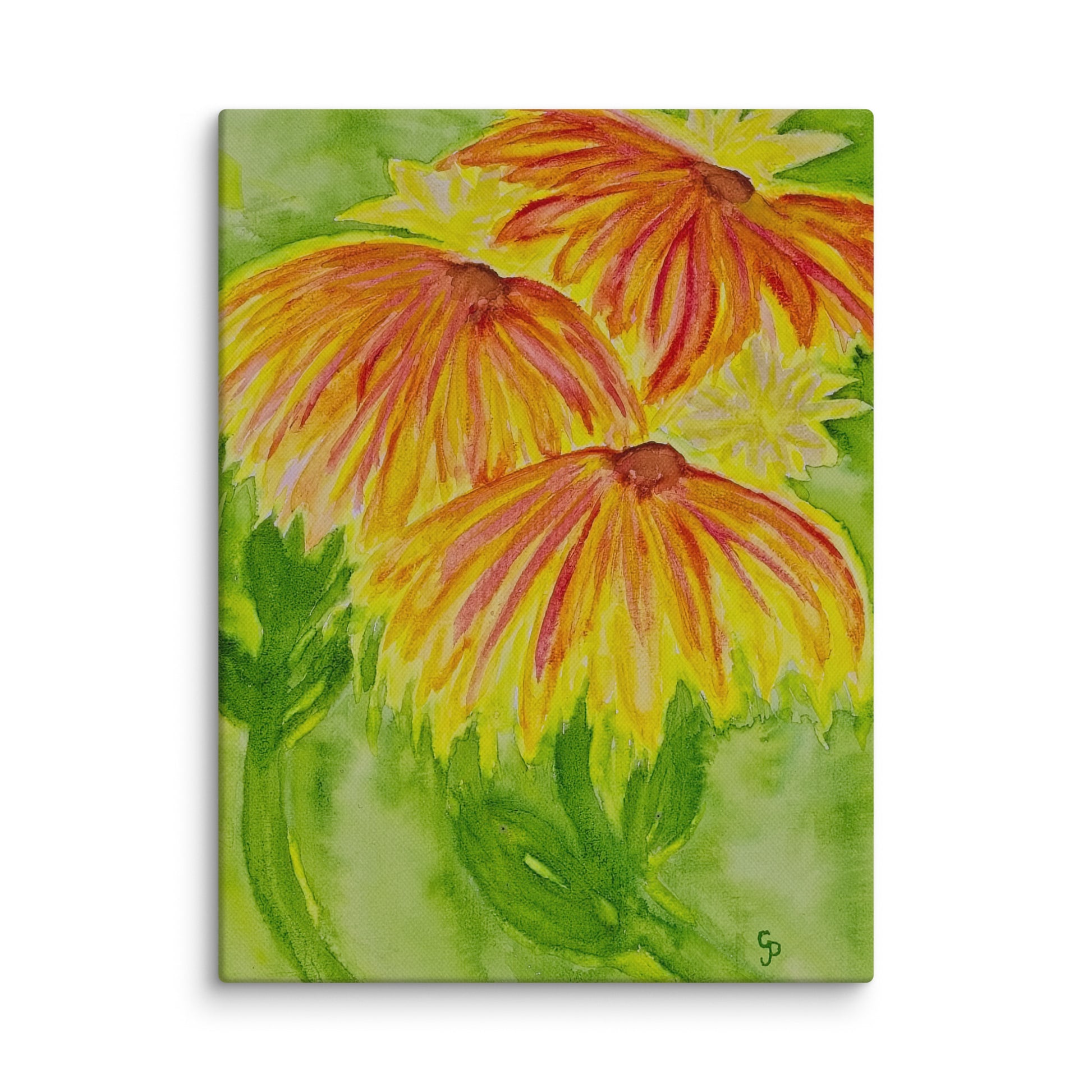 Original canvas wall art featuring watercolor art design, perfect for home decor, gallery walls, or office spaces—high-quality artwork that adds color, character, and creativity to any room.