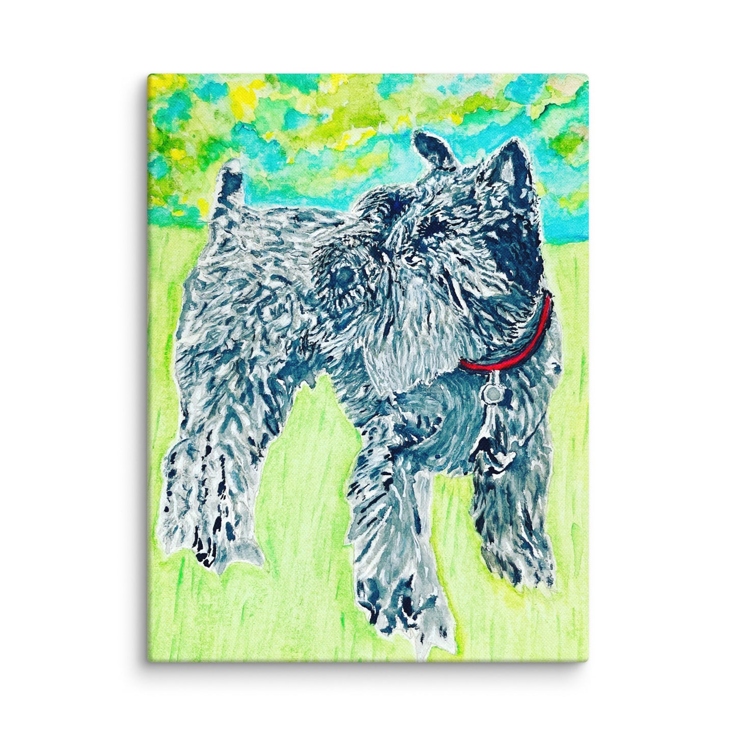Original canvas wall art featuring watercolor art design, perfect for home decor, gallery walls, or office spaces—high-quality artwork that adds color, character, and creativity to any room.