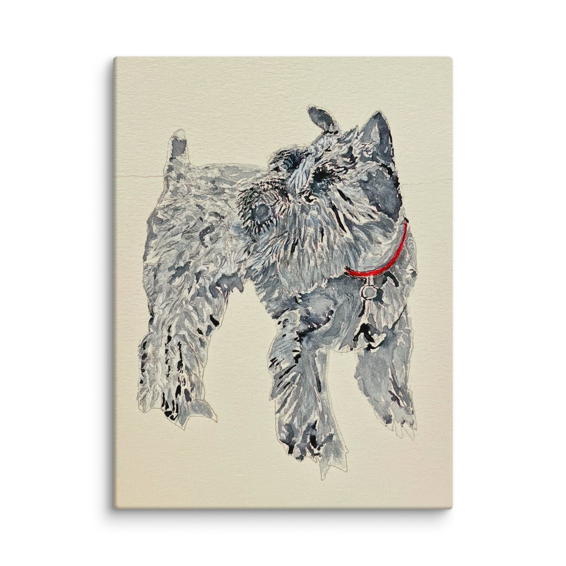 Original canvas wall art featuring watercolor art design, perfect for home decor, gallery walls, or office spaces—high-quality artwork that adds color, character, and creativity to any room.