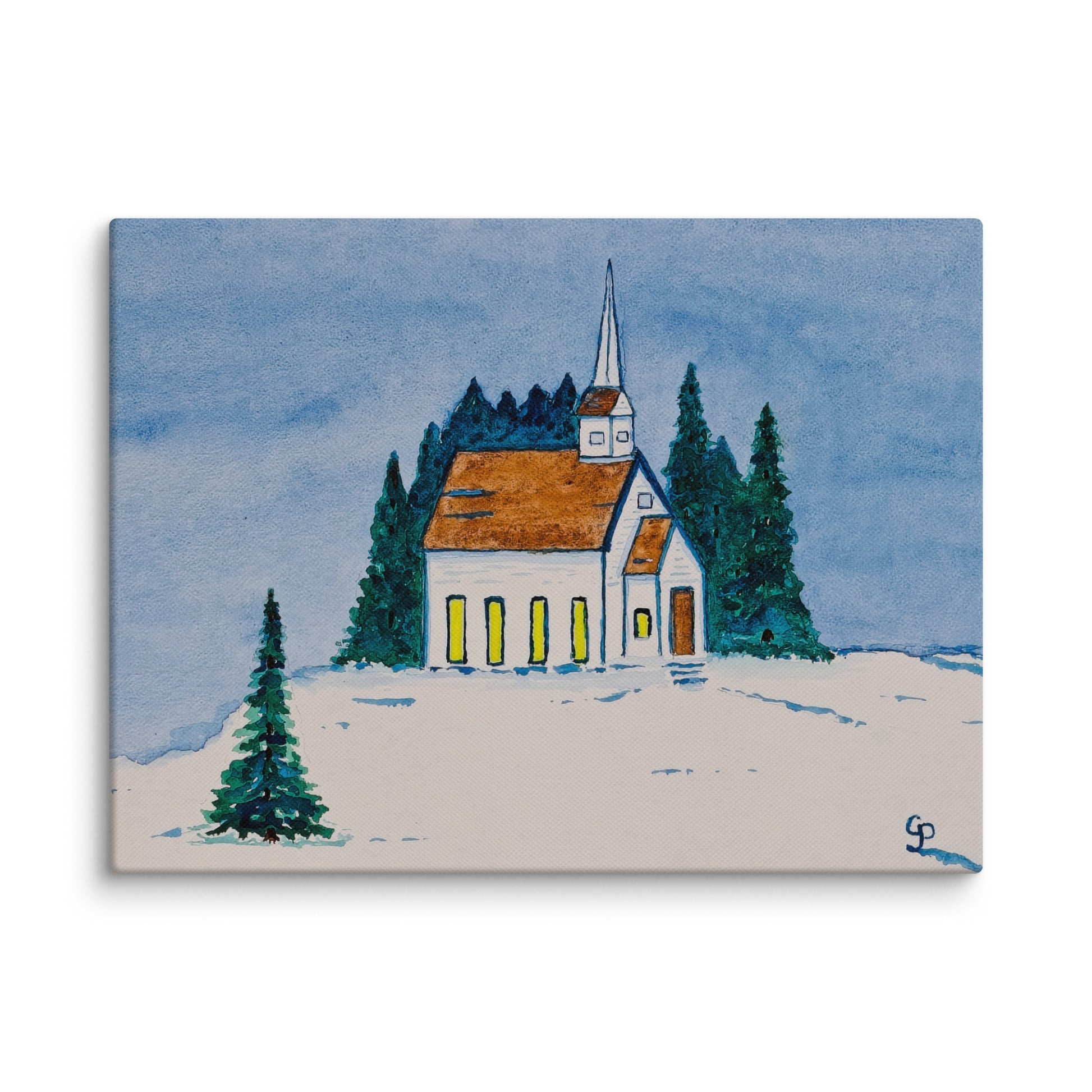 Original canvas wall art featuring watercolor art design, perfect for home decor, gallery walls, or office spaces—high-quality artwork that adds color, character, and creativity to any room.