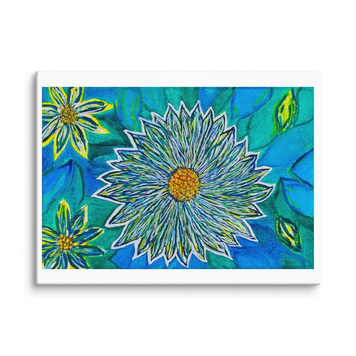 Original canvas wall art featuring watercolor art design, perfect for home decor, gallery walls, or office spaces—high-quality artwork that adds color, character, and creativity to any room.