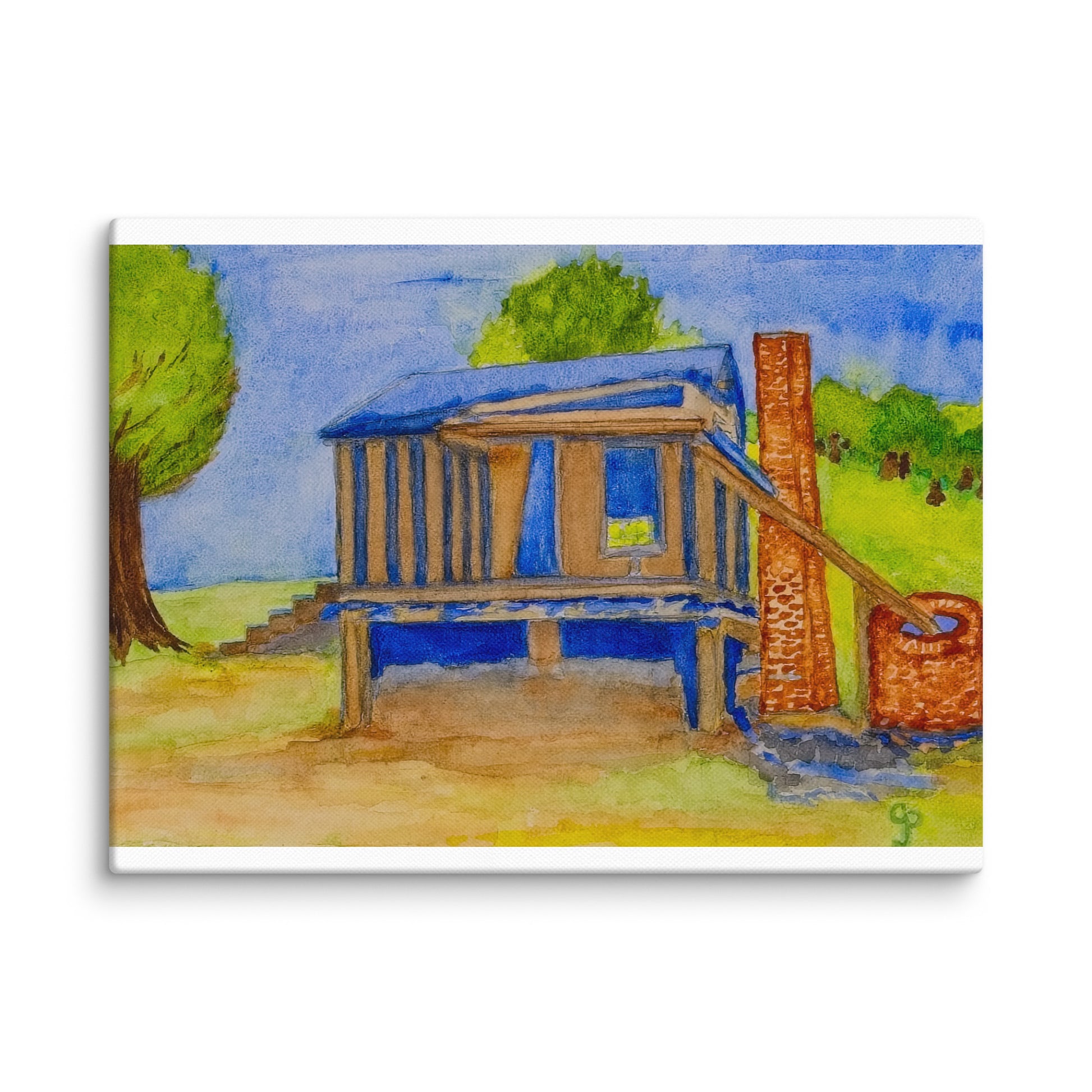 Original canvas wall art featuring watercolor art design, perfect for home decor, gallery walls, or office spaces—high-quality artwork that adds color, character, and creativity to any room.