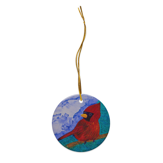 Holiday ornament featuring original artwork, perfect for Christmas trees, seasonal decor, or gift giving—high-quality, artist-designed keepsake to add charm and personality to your celebrations.