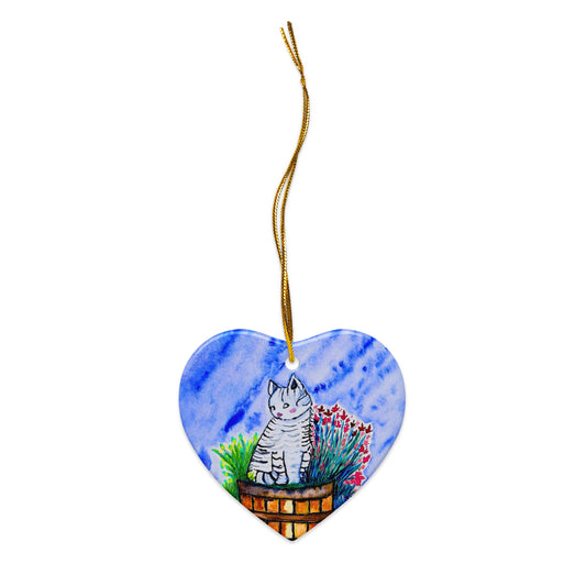 Holiday ornament featuring original artwork, perfect for Christmas trees, seasonal decor, or gift giving—high-quality, artist-designed keepsake to add charm and personality to your celebrations.