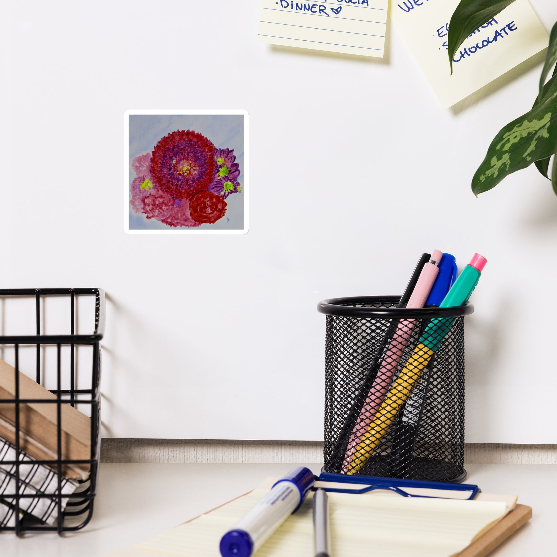 Magnet featuring original artwork—durable, vibrant, and perfect for decorating refrigerators, lockers, or magnetic boards with artistic flair.