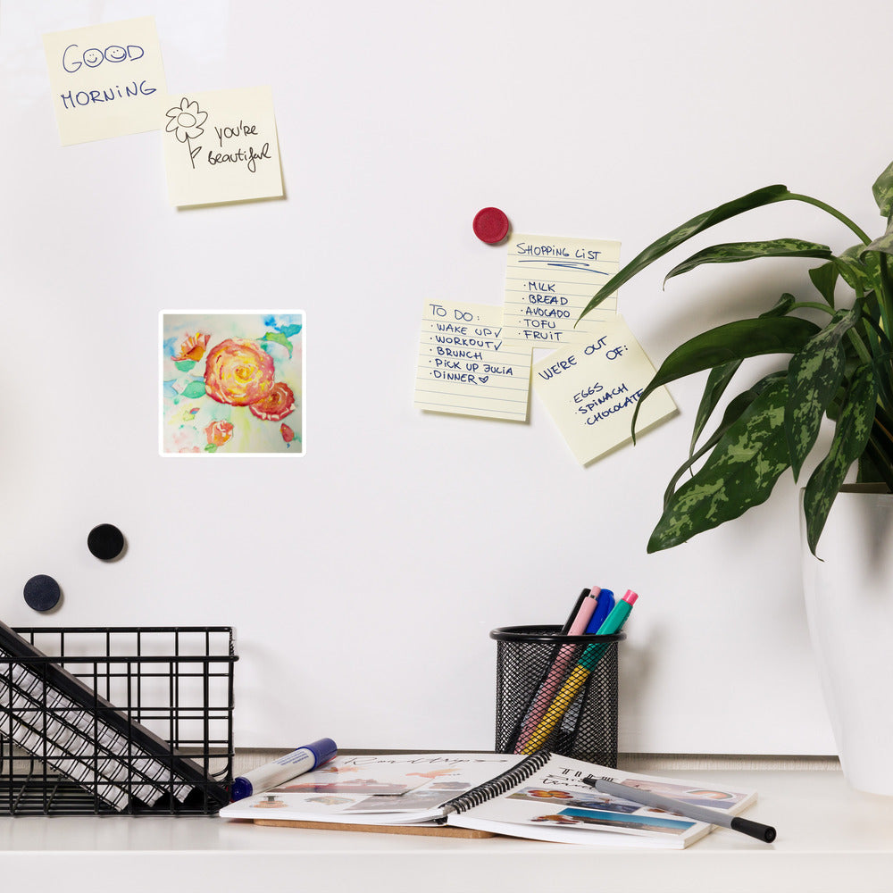 Magnet featuring original artwork—durable, vibrant, and perfect for decorating refrigerators, lockers, or magnetic boards with artistic flair.