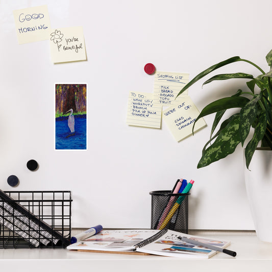 Magnet featuring original artwork—durable, vibrant, and perfect for decorating refrigerators, lockers, or magnetic boards with artistic flair.