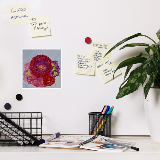 Magnet featuring original artwork—durable, vibrant, and perfect for decorating refrigerators, lockers, or magnetic boards with artistic flair.