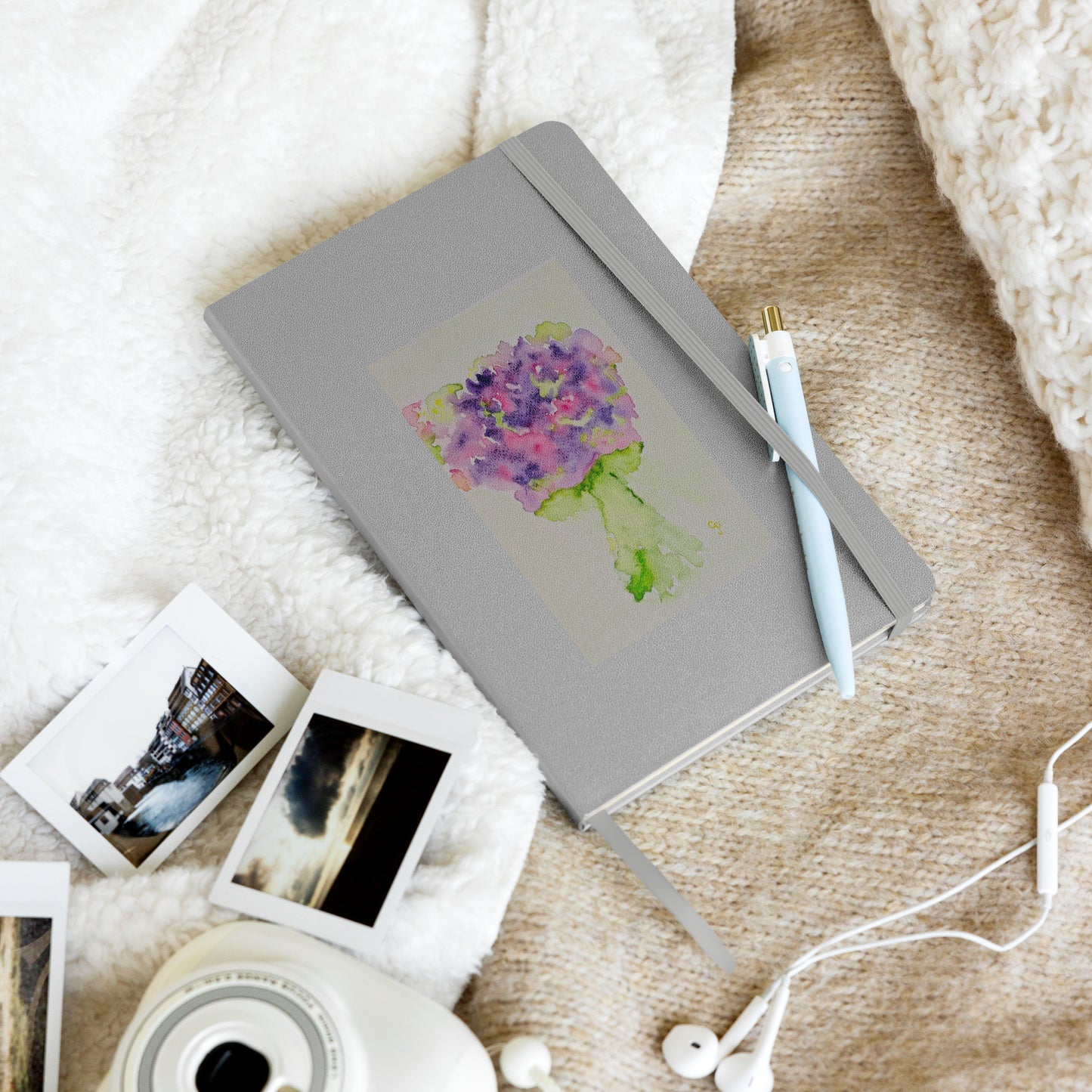 Hardcover bound notebook featuring original cover artwork—durable, stylish, and perfect for journaling, note-taking, or creative writing; ideal for students, professionals, and art lovers.