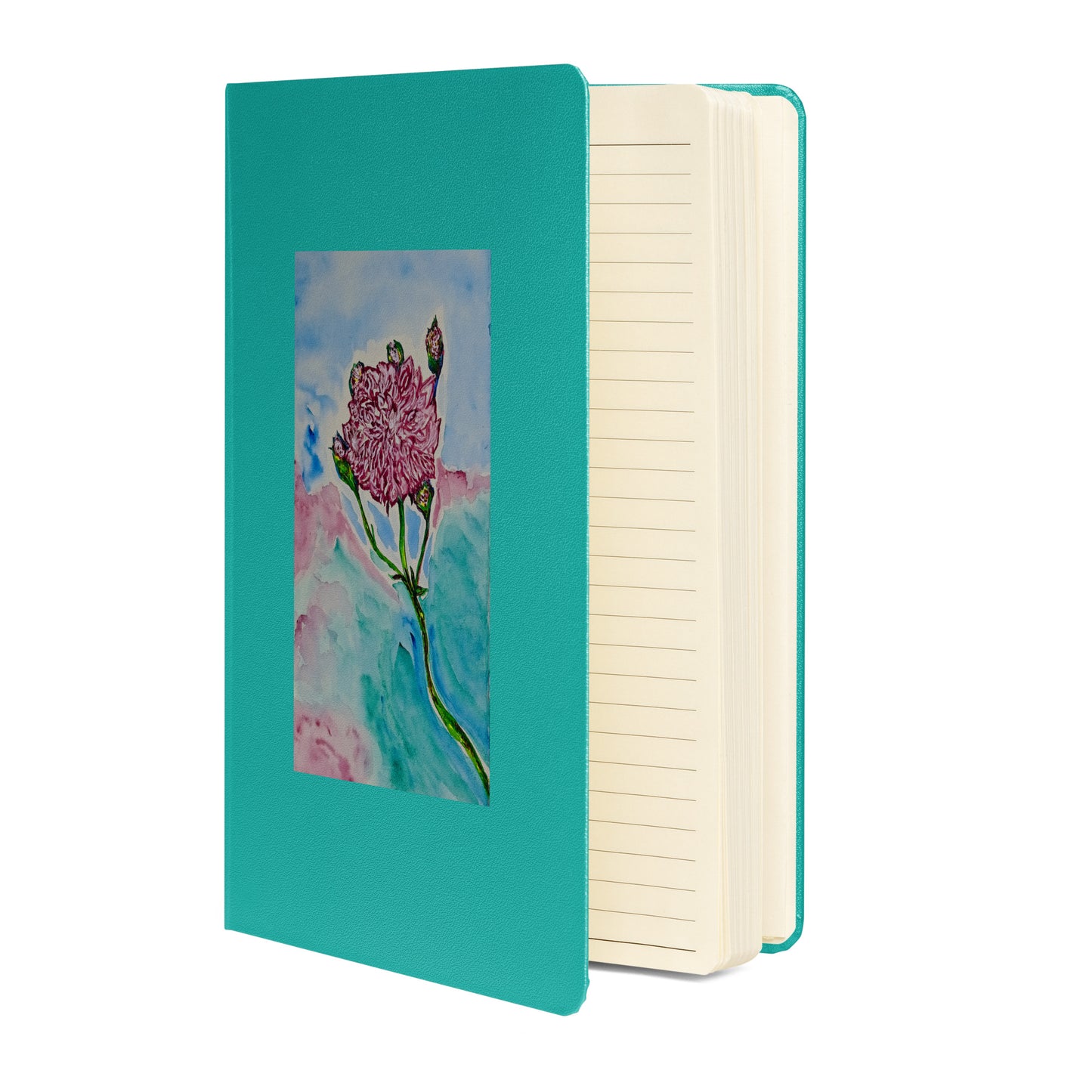 Hardcover bound notebook featuring original cover artwork—durable, stylish, and perfect for journaling, note-taking, or creative writing; ideal for students, professionals, and art lovers.