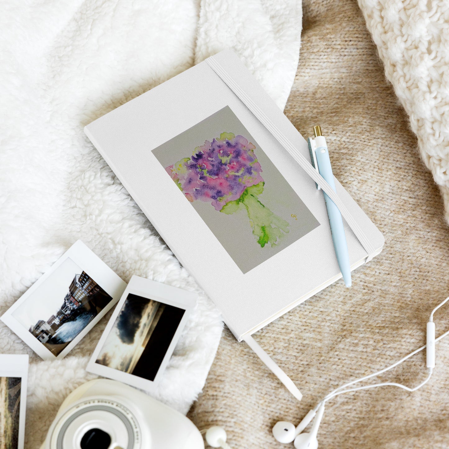 Hardcover bound notebook featuring original cover artwork—durable, stylish, and perfect for journaling, note-taking, or creative writing; ideal for students, professionals, and art lovers.