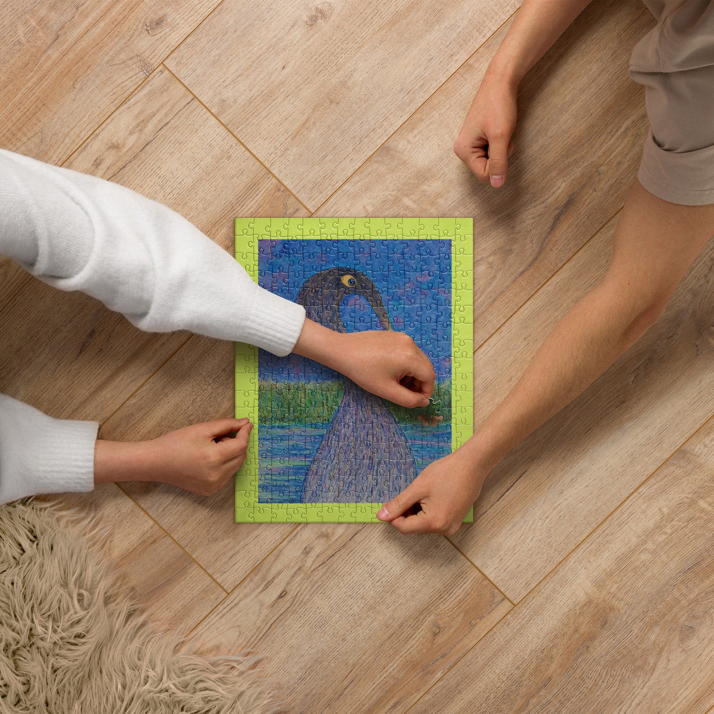 High-quality jigsaw puzzle featuring original artwork—precision-cut pieces with vibrant colors, perfect for relaxing fun, gifting, or displaying as wall art; ideal for puzzle lovers and art enthusiasts.