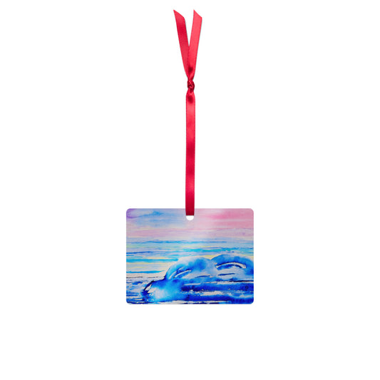 Holiday ornament featuring original artwork, perfect for Christmas trees, seasonal decor, or gift giving—high-quality, artist-designed keepsake to add charm and personality to your celebrations.