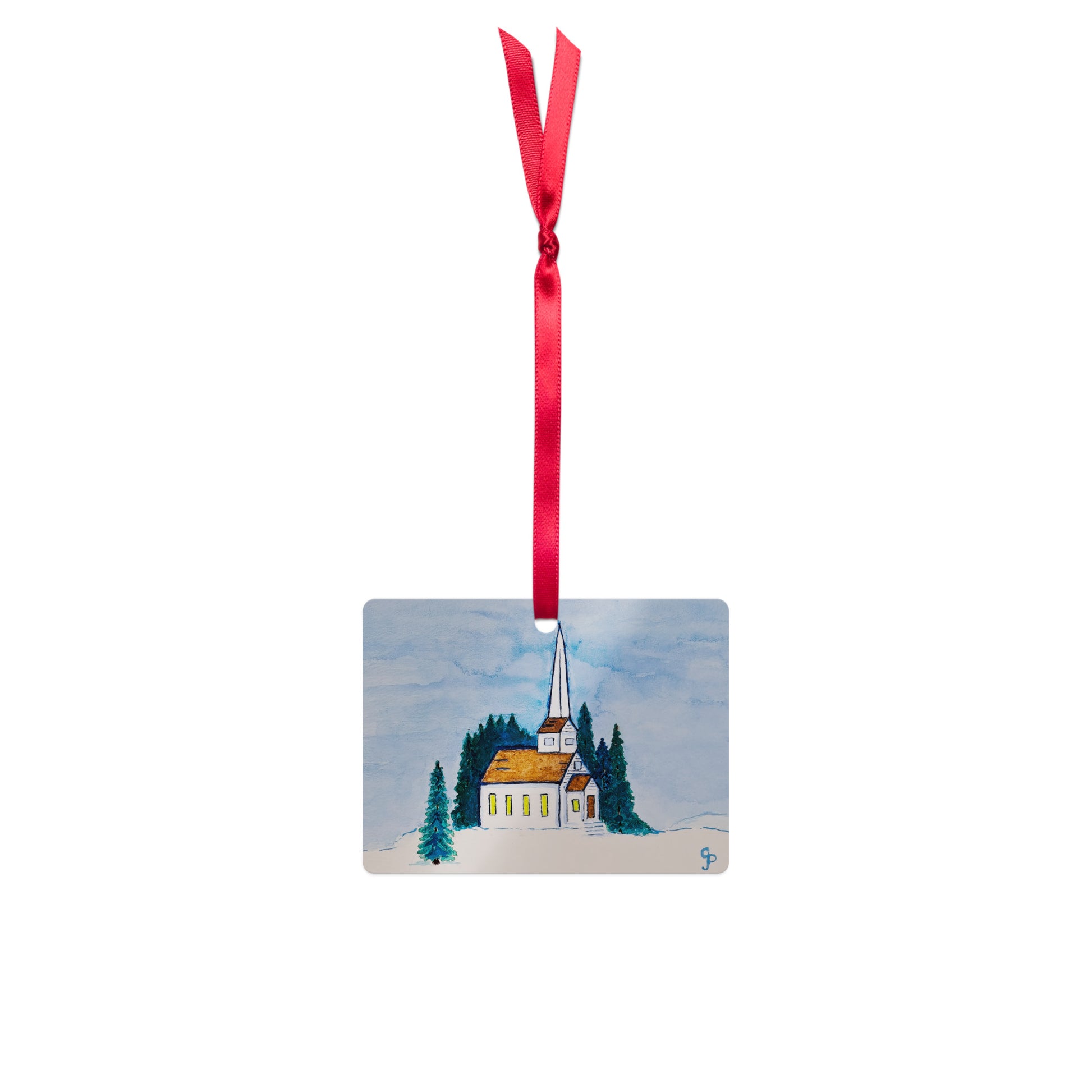Holiday ornament featuring original artwork, perfect for Christmas trees, seasonal decor, or gift giving—high-quality, artist-designed keepsake to add charm and personality to your celebrations.