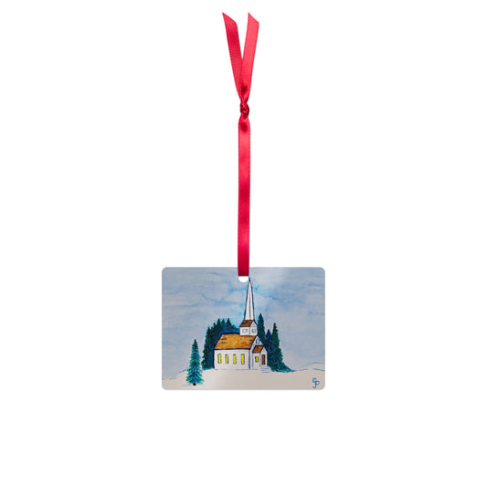 Holiday ornament featuring original artwork, perfect for Christmas trees, seasonal decor, or gift giving—high-quality, artist-designed keepsake to add charm and personality to your celebrations.