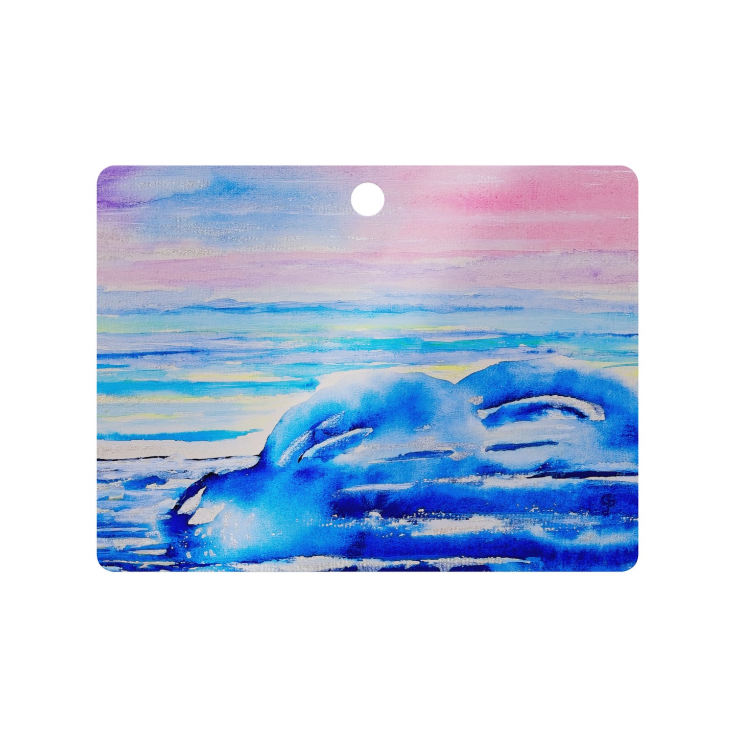 Holiday ornament featuring original artwork, perfect for Christmas trees, seasonal decor, or gift giving—high-quality, artist-designed keepsake to add charm and personality to your celebrations.