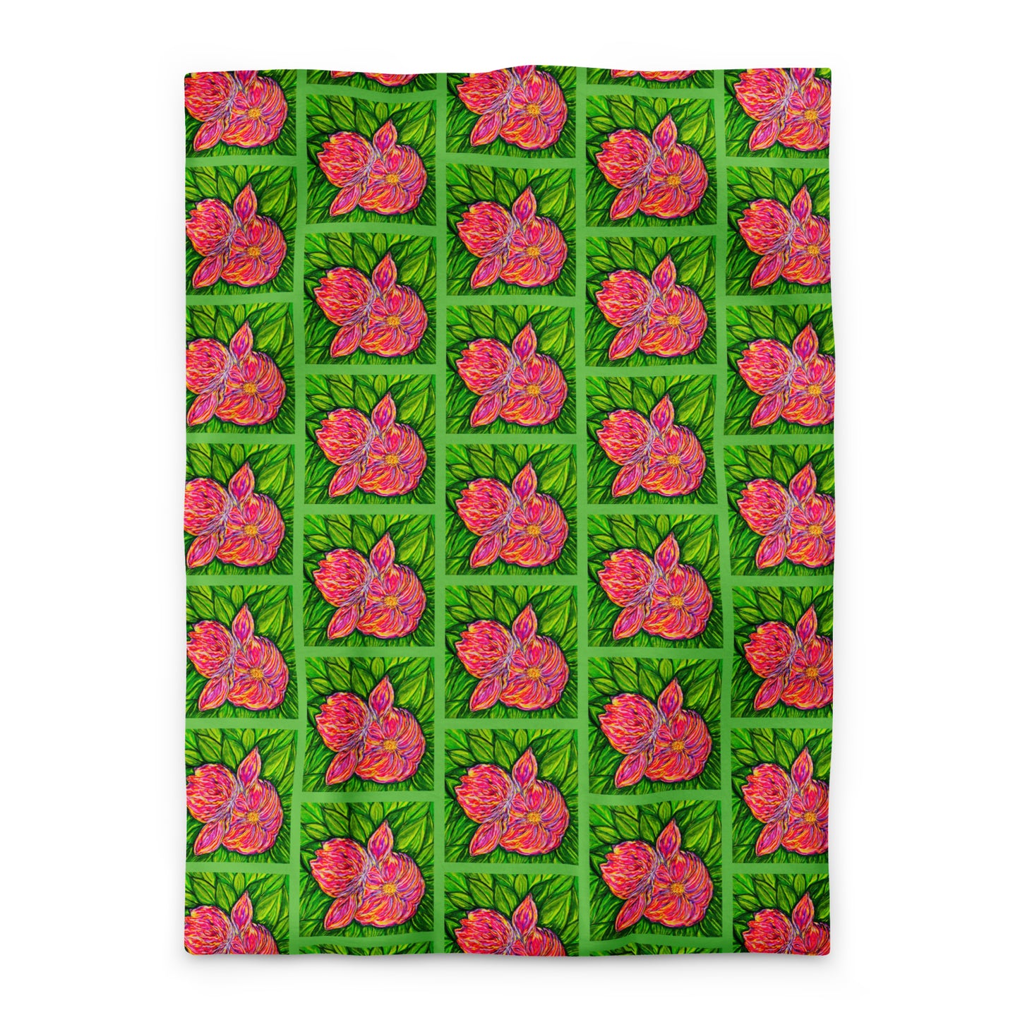 Luxury duvet cover featuring original artwork—soft, breathable fabric with hidden zipper closure; perfect for transforming any bedroom with artistic style, comfort, and modern home decor flair.