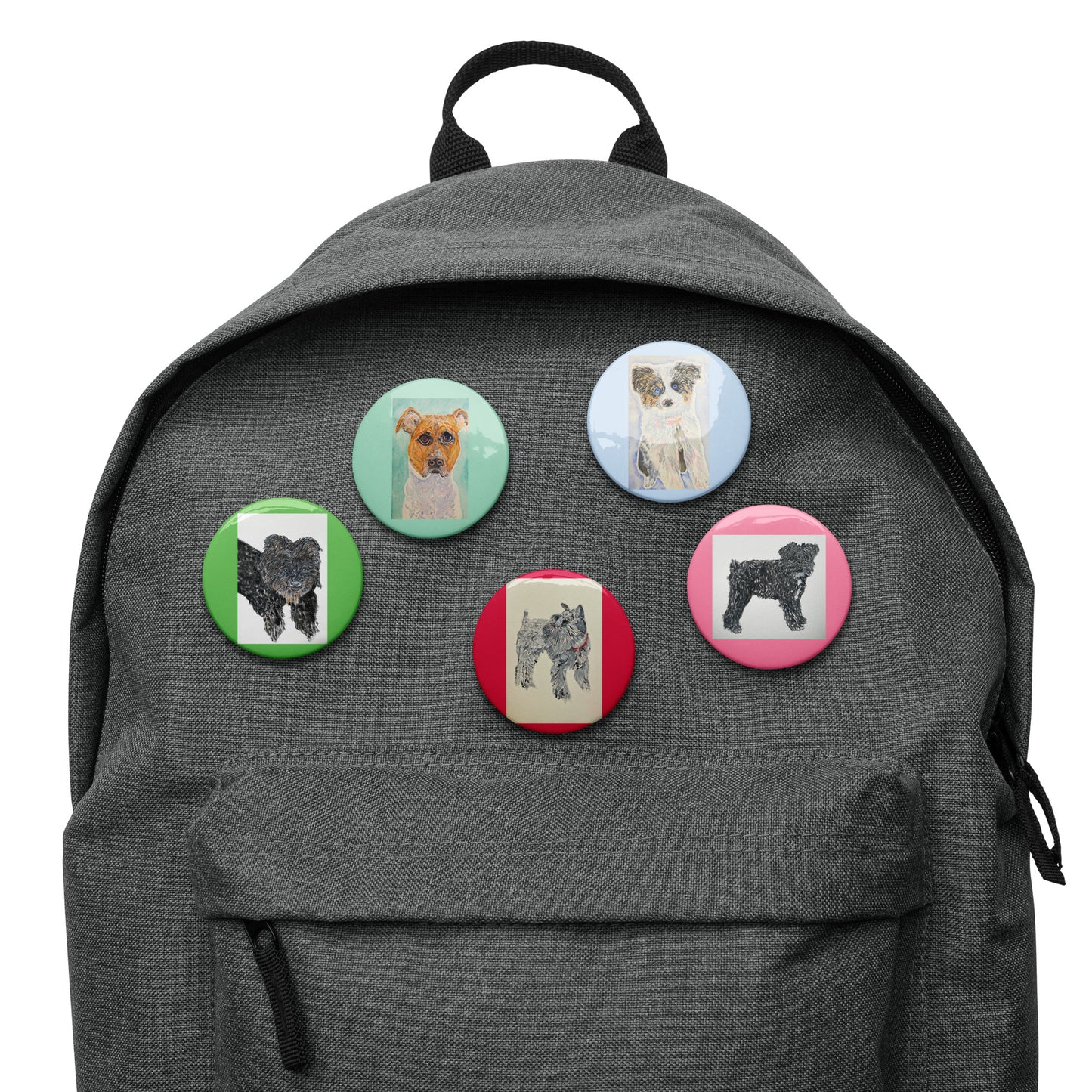 Set of pin buttons featuring original artwork—vibrant, durable, and perfect for accessorizing jackets, backpacks, hats, or gifts; ideal for collectors, art lovers, and creative self-expression.