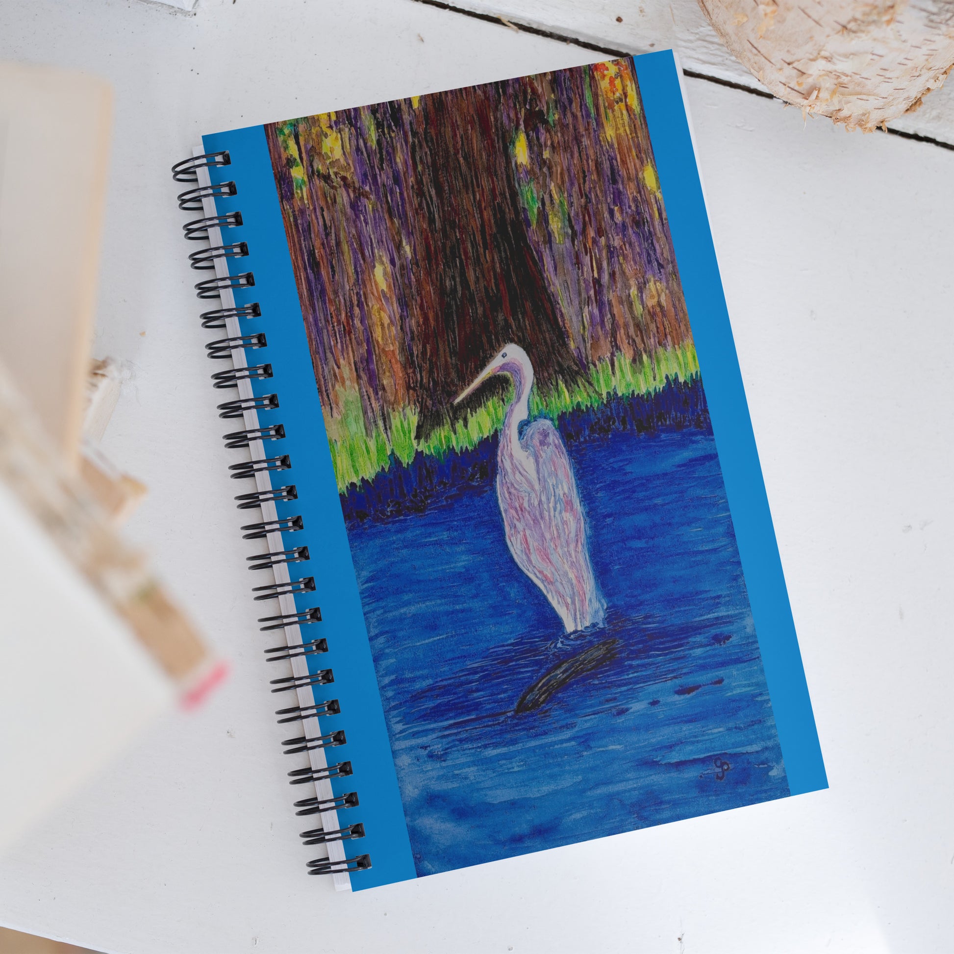 Spiral notebook featuring original cover artwork—durable, stylish, and perfect for journaling, note-taking, or creative writing; ideal for students, professionals, and art lovers.