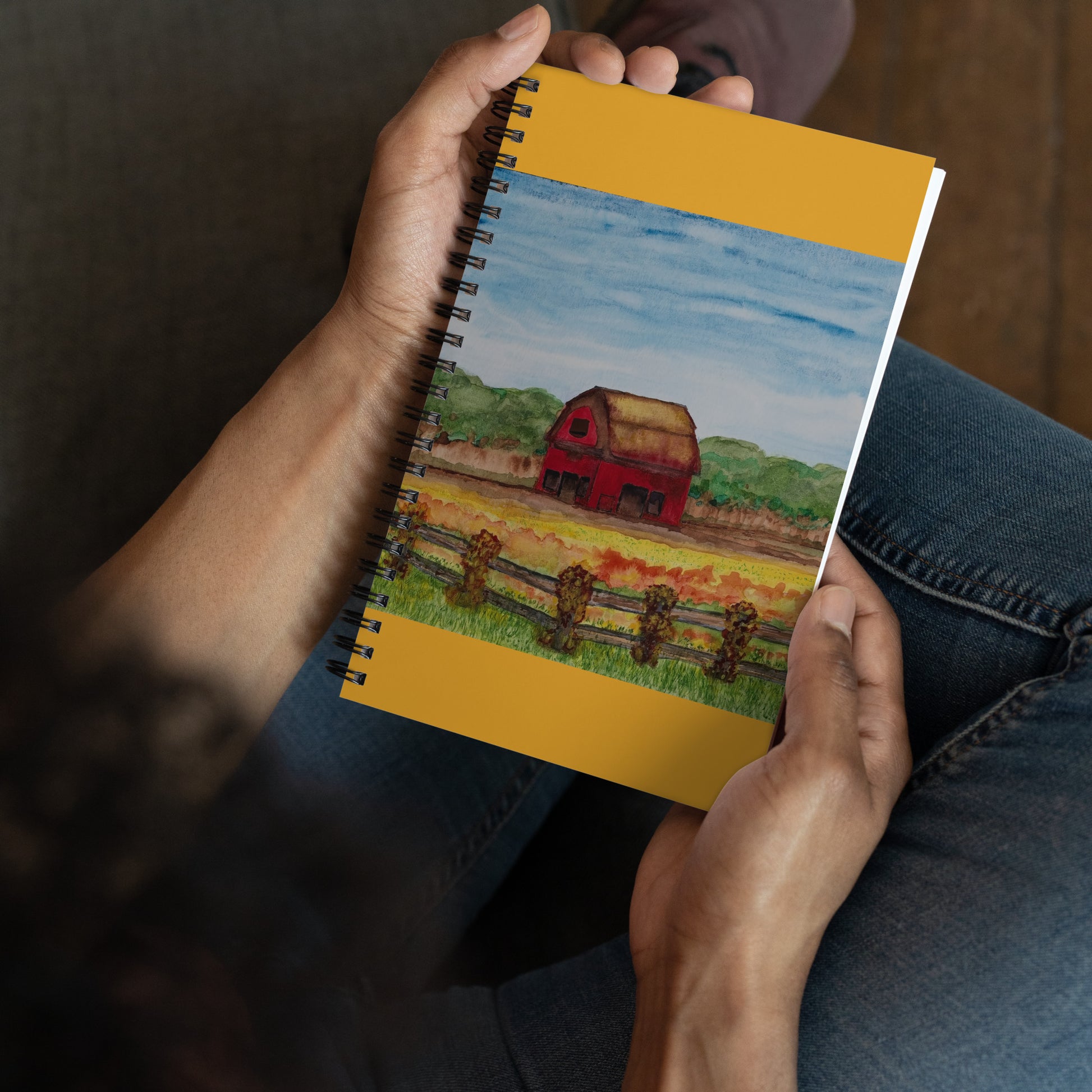 Spiral notebook featuring original cover artwork—durable, stylish, and perfect for journaling, note-taking, or creative writing; ideal for students, professionals, and art lovers.