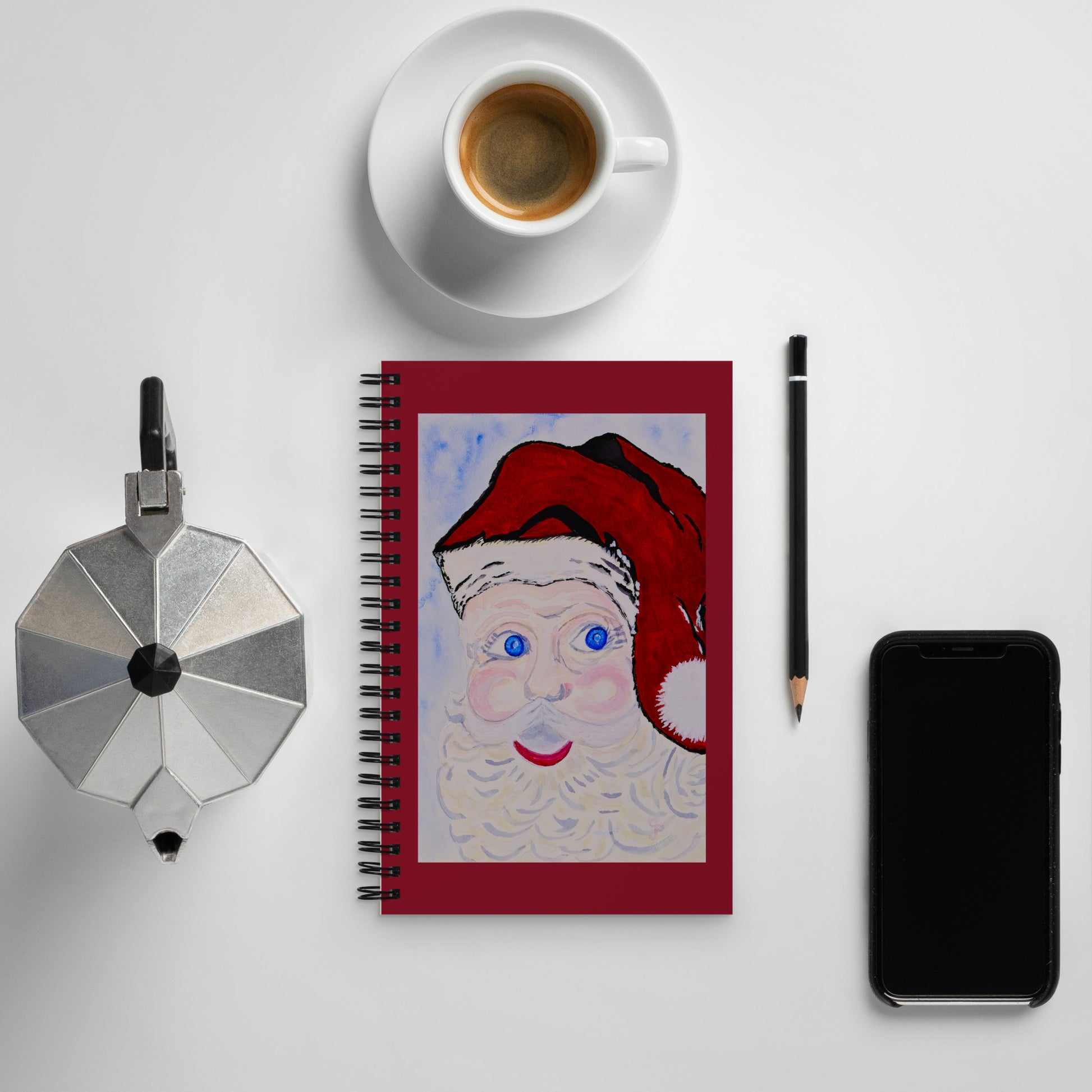 Spiral notebook featuring original cover artwork—durable, stylish, and perfect for journaling, note-taking, or creative writing; ideal for students, professionals, and art lovers.