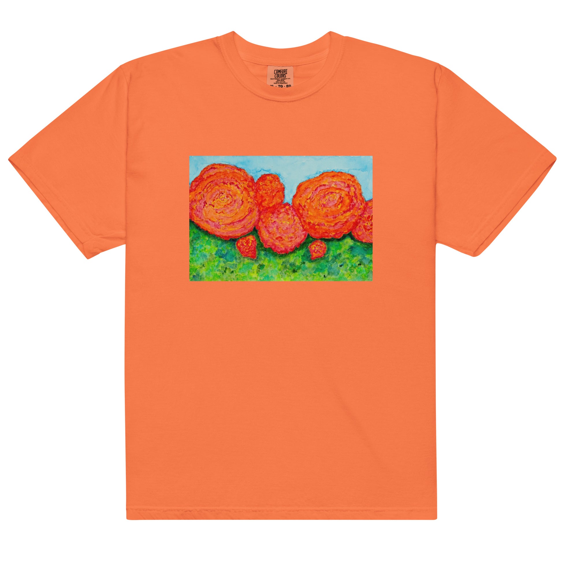 Comfort Colors short sleeve t-shirt featuring original artwork—garment-dyed for a soft, lived-in feel; relaxed fit, durable cotton fabric, and perfect for casual wear, art lovers, or gifting.