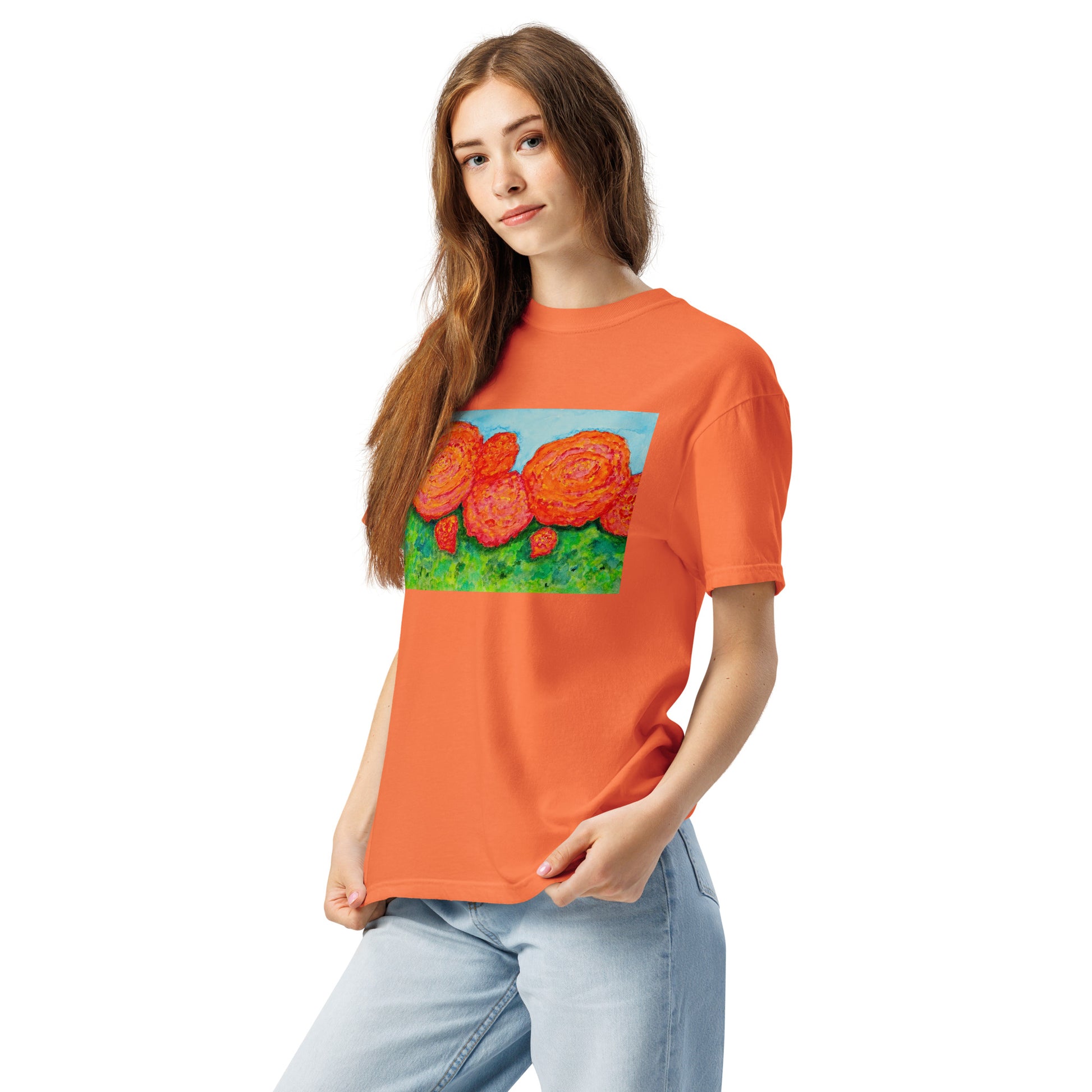 Comfort Colors short sleeve t-shirt featuring original artwork—garment-dyed for a soft, lived-in feel; relaxed fit, durable cotton fabric, and perfect for casual wear, art lovers, or gifting.