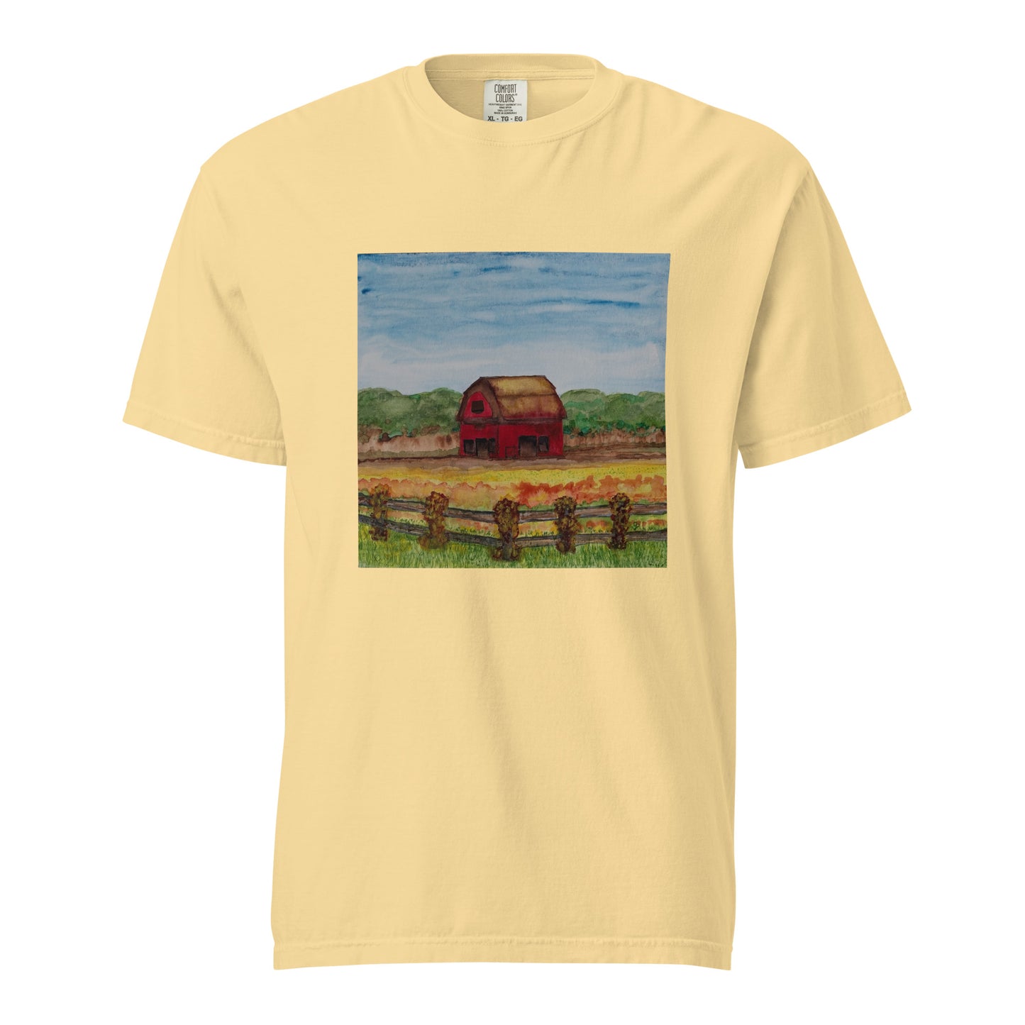 Comfort Colors short sleeve t-shirt featuring original artwork—garment-dyed for a soft, lived-in feel; relaxed fit, durable cotton fabric, and perfect for casual wear, art lovers, or gifting.