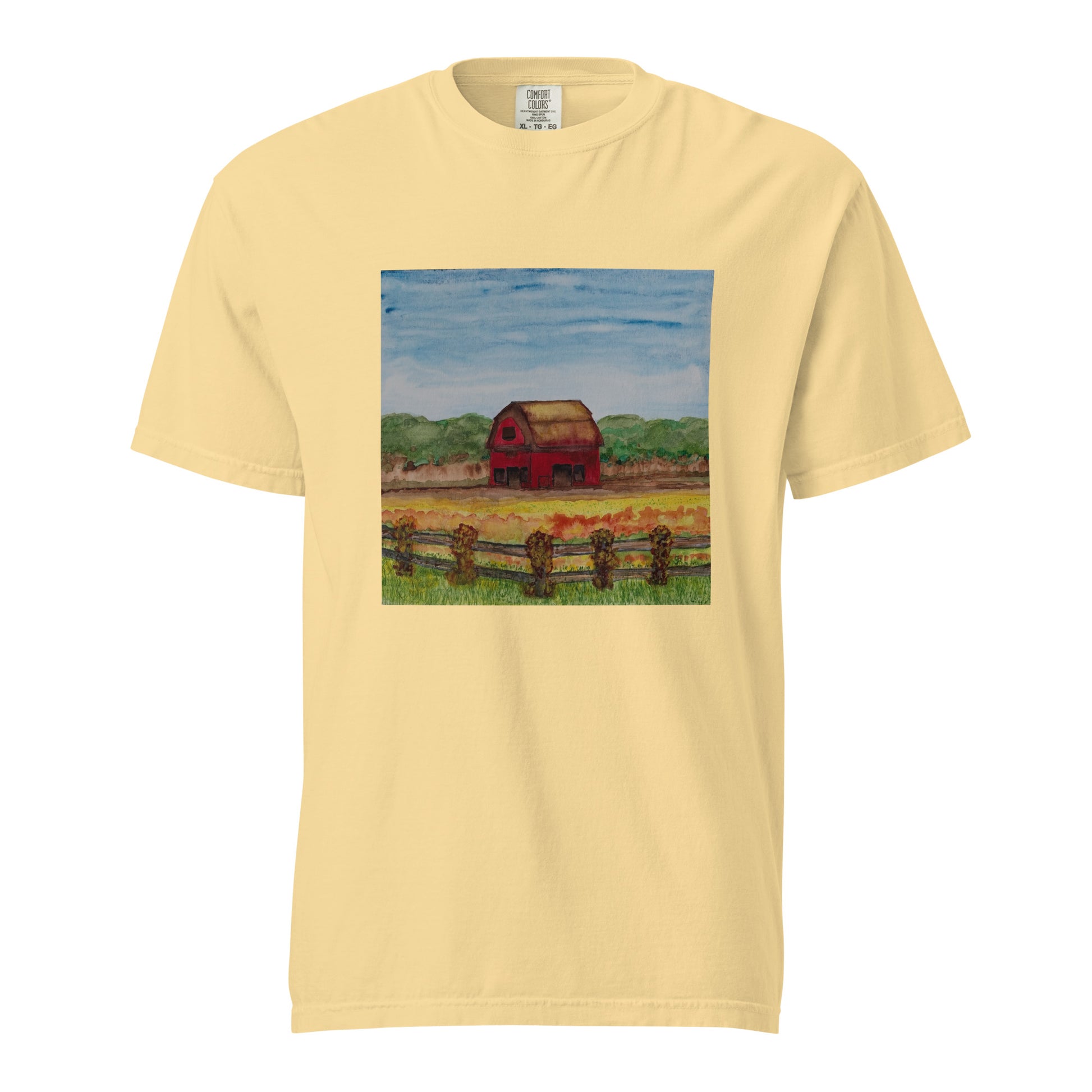 Comfort Colors short sleeve t-shirt featuring original artwork—garment-dyed for a soft, lived-in feel; relaxed fit, durable cotton fabric, and perfect for casual wear, art lovers, or gifting.