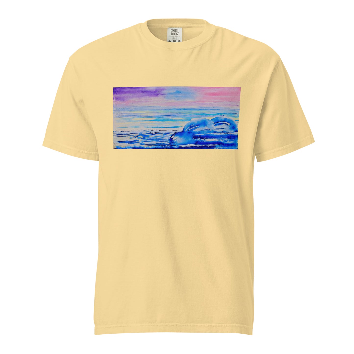 Comfort Colors short sleeve t-shirt featuring original artwork—garment-dyed for a soft, lived-in feel; relaxed fit, durable cotton fabric, and perfect for casual wear, art lovers, or gifting.