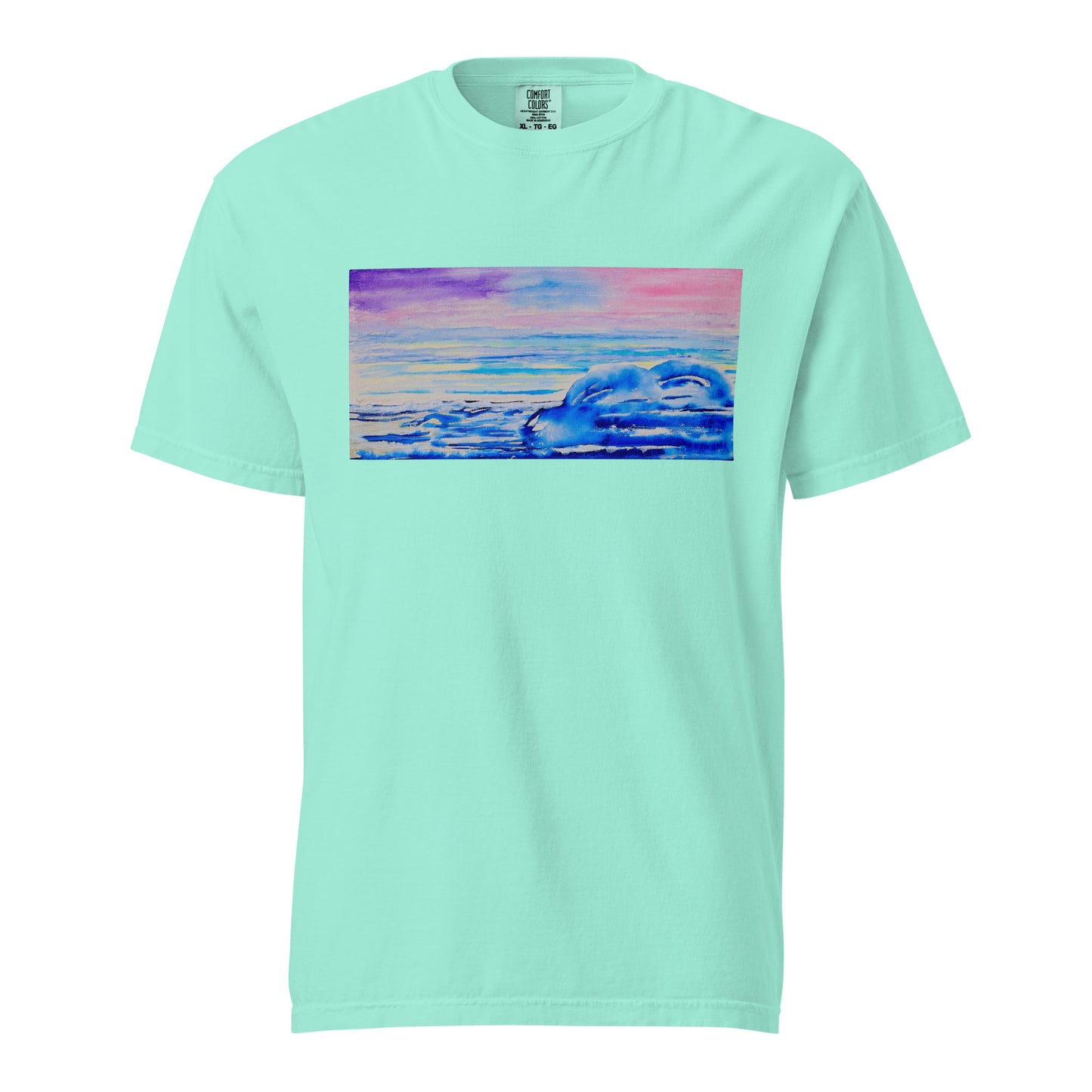 Comfort Colors short sleeve t-shirt featuring original artwork—garment-dyed for a soft, lived-in feel; relaxed fit, durable cotton fabric, and perfect for casual wear, art lovers, or gifting.