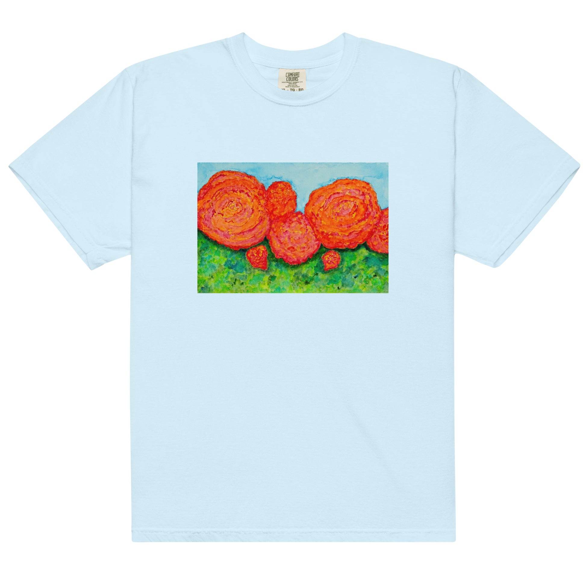 Comfort Colors short sleeve t-shirt featuring original artwork—garment-dyed for a soft, lived-in feel; relaxed fit, durable cotton fabric, and perfect for casual wear, art lovers, or gifting.