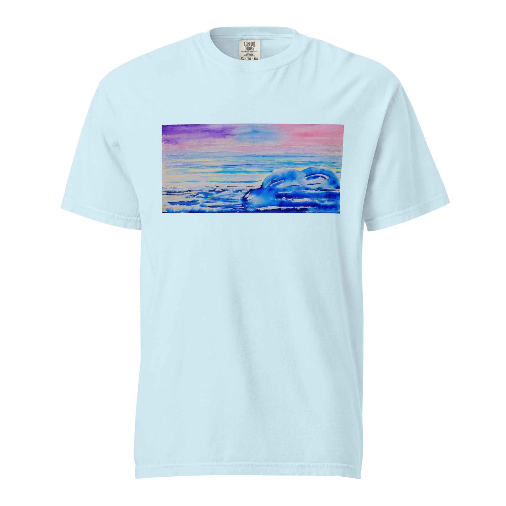 Comfort Colors short sleeve t-shirt featuring original artwork—garment-dyed for a soft, lived-in feel; relaxed fit, durable cotton fabric, and perfect for casual wear, art lovers, or gifting.