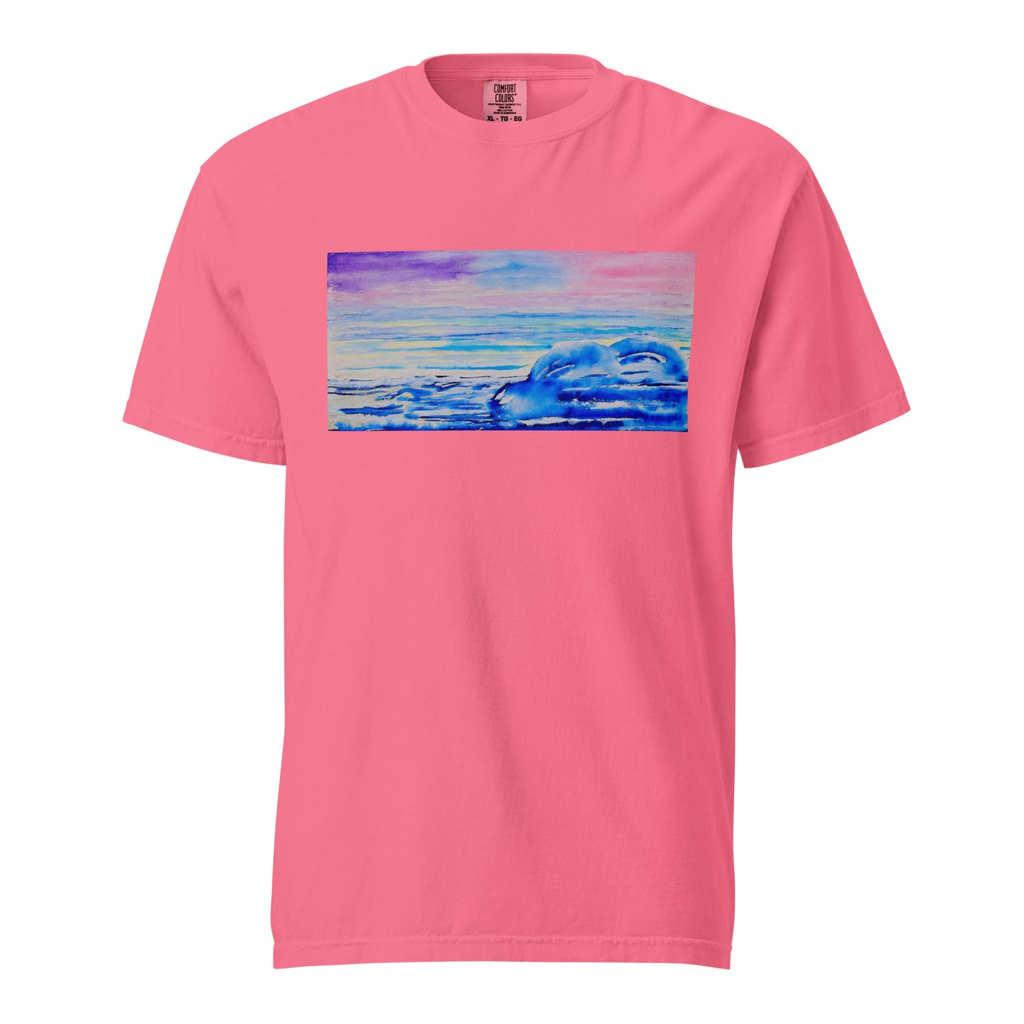 Comfort Colors short sleeve t-shirt featuring original artwork—garment-dyed for a soft, lived-in feel; relaxed fit, durable cotton fabric, and perfect for casual wear, art lovers, or gifting.