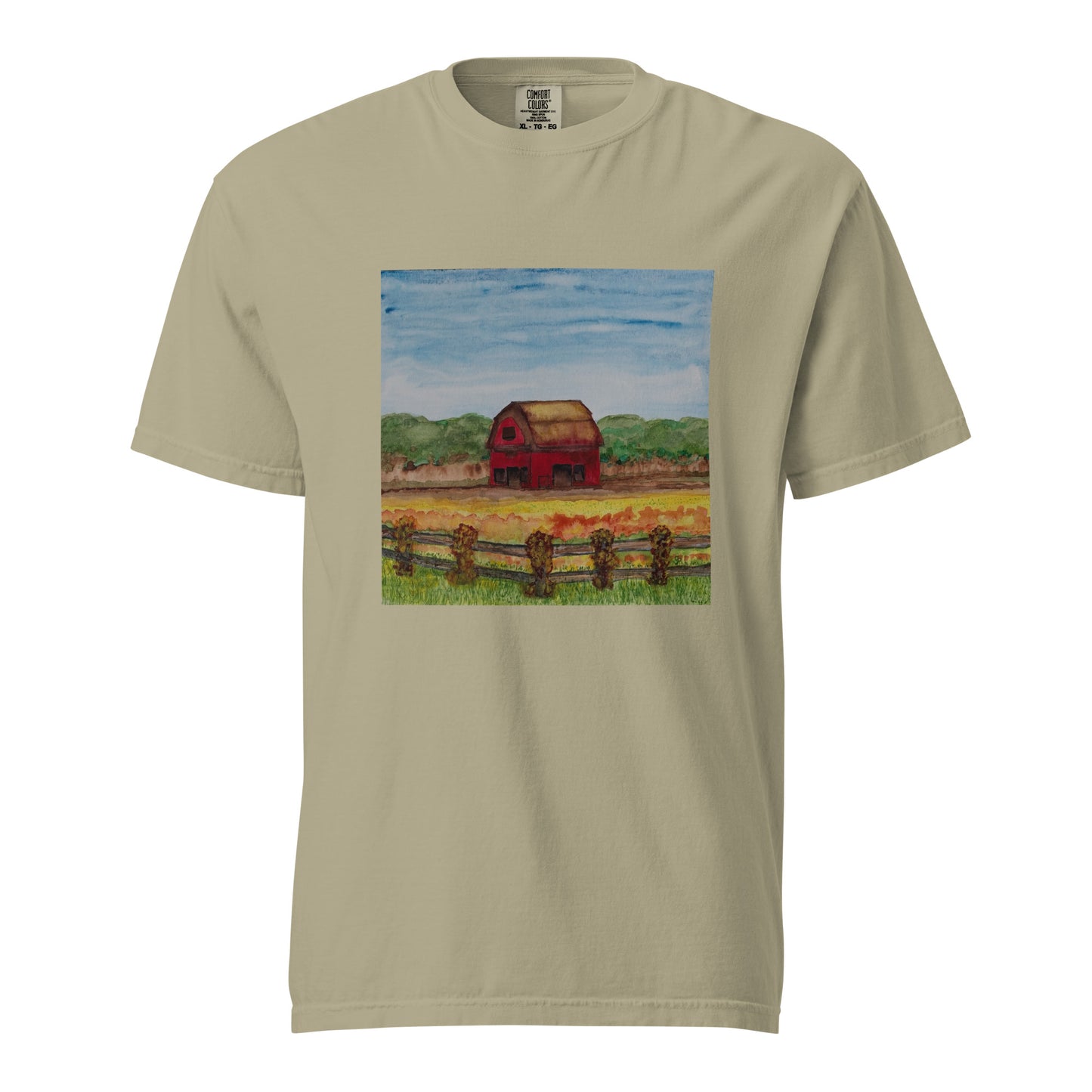 Comfort Colors short sleeve t-shirt featuring original artwork—garment-dyed for a soft, lived-in feel; relaxed fit, durable cotton fabric, and perfect for casual wear, art lovers, or gifting.