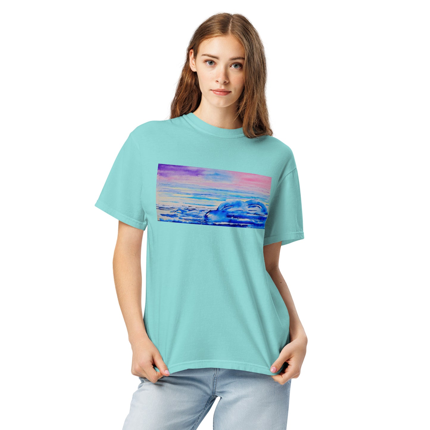 Comfort Colors short sleeve t-shirt featuring original artwork—garment-dyed for a soft, lived-in feel; relaxed fit, durable cotton fabric, and perfect for casual wear, art lovers, or gifting.