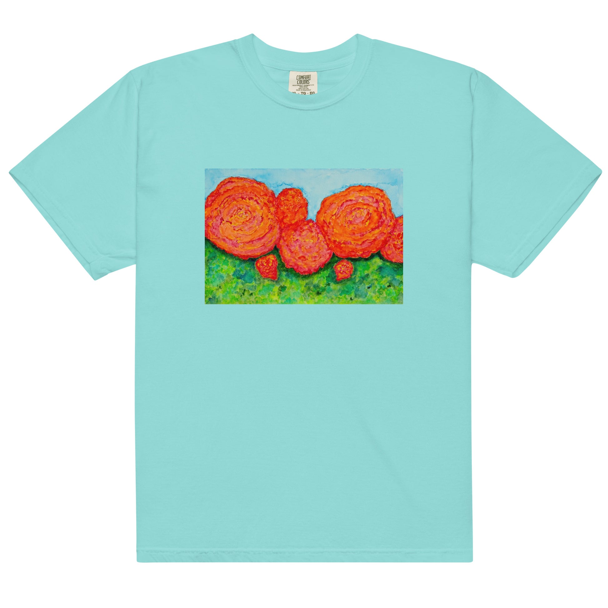 Comfort Colors short sleeve t-shirt featuring original artwork—garment-dyed for a soft, lived-in feel; relaxed fit, durable cotton fabric, and perfect for casual wear, art lovers, or gifting.