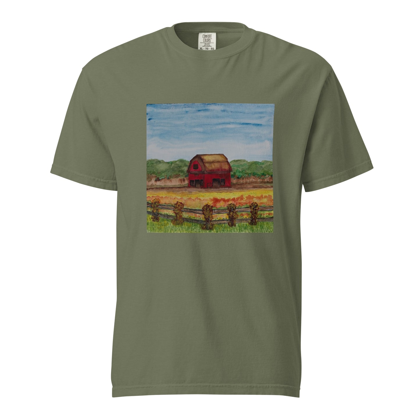 Comfort Colors short sleeve t-shirt featuring original artwork—garment-dyed for a soft, lived-in feel; relaxed fit, durable cotton fabric, and perfect for casual wear, art lovers, or gifting.