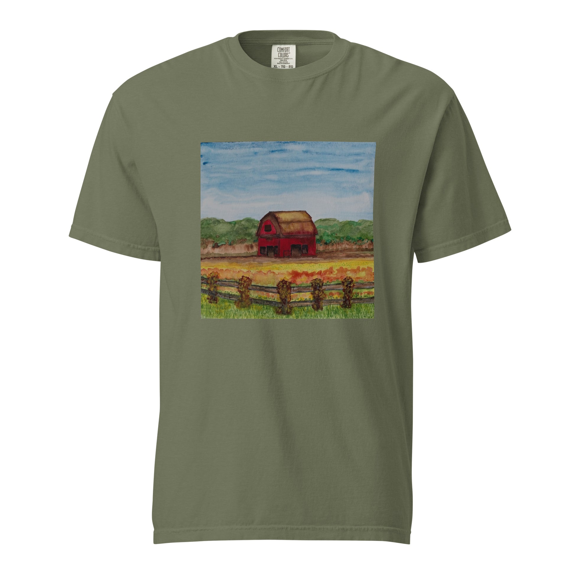 Comfort Colors short sleeve t-shirt featuring original artwork—garment-dyed for a soft, lived-in feel; relaxed fit, durable cotton fabric, and perfect for casual wear, art lovers, or gifting.