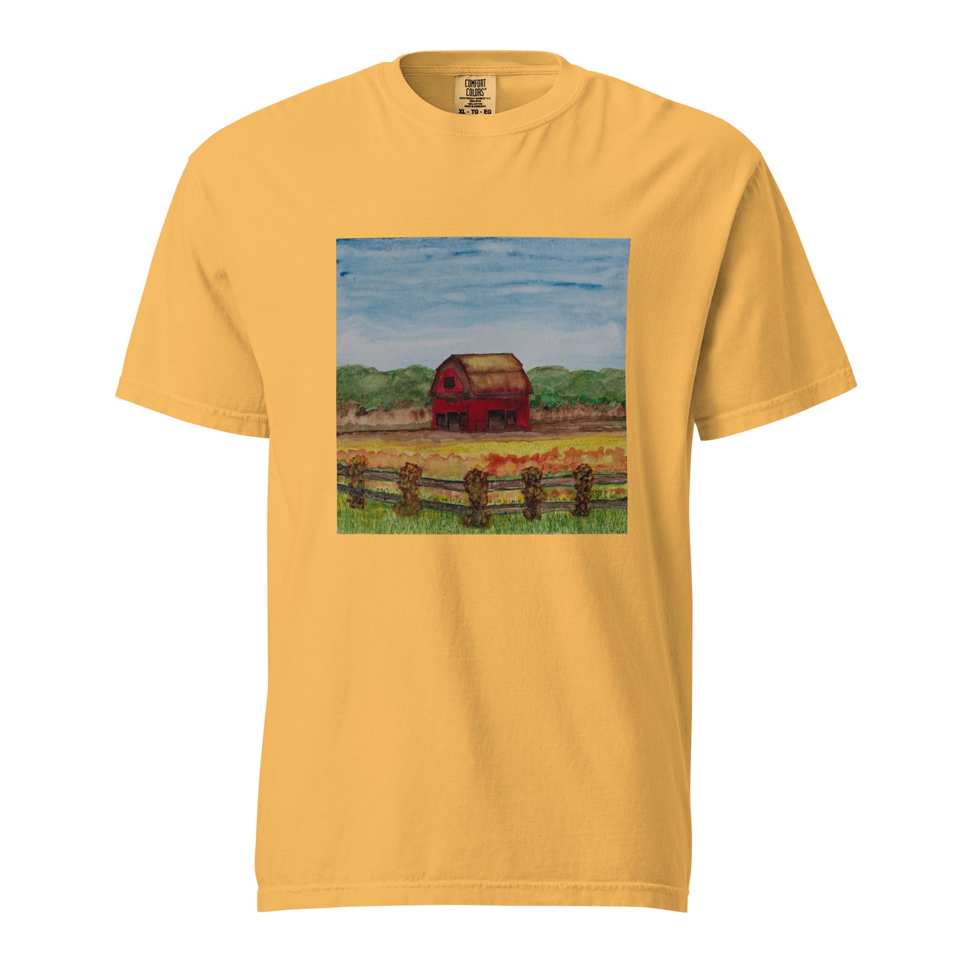 Comfort Colors short sleeve t-shirt featuring original artwork—garment-dyed for a soft, lived-in feel; relaxed fit, durable cotton fabric, and perfect for casual wear, art lovers, or gifting.