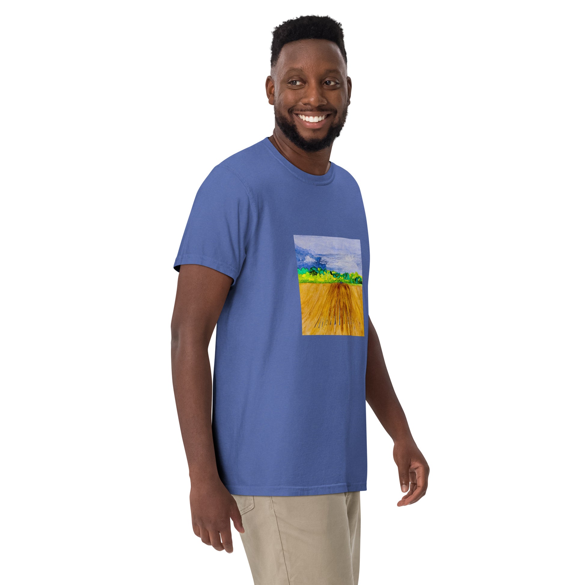 Comfort Colors short sleeve t-shirt featuring original artwork—garment-dyed for a soft, lived-in feel; relaxed fit, durable cotton fabric, and perfect for casual wear, art lovers, or gifting.