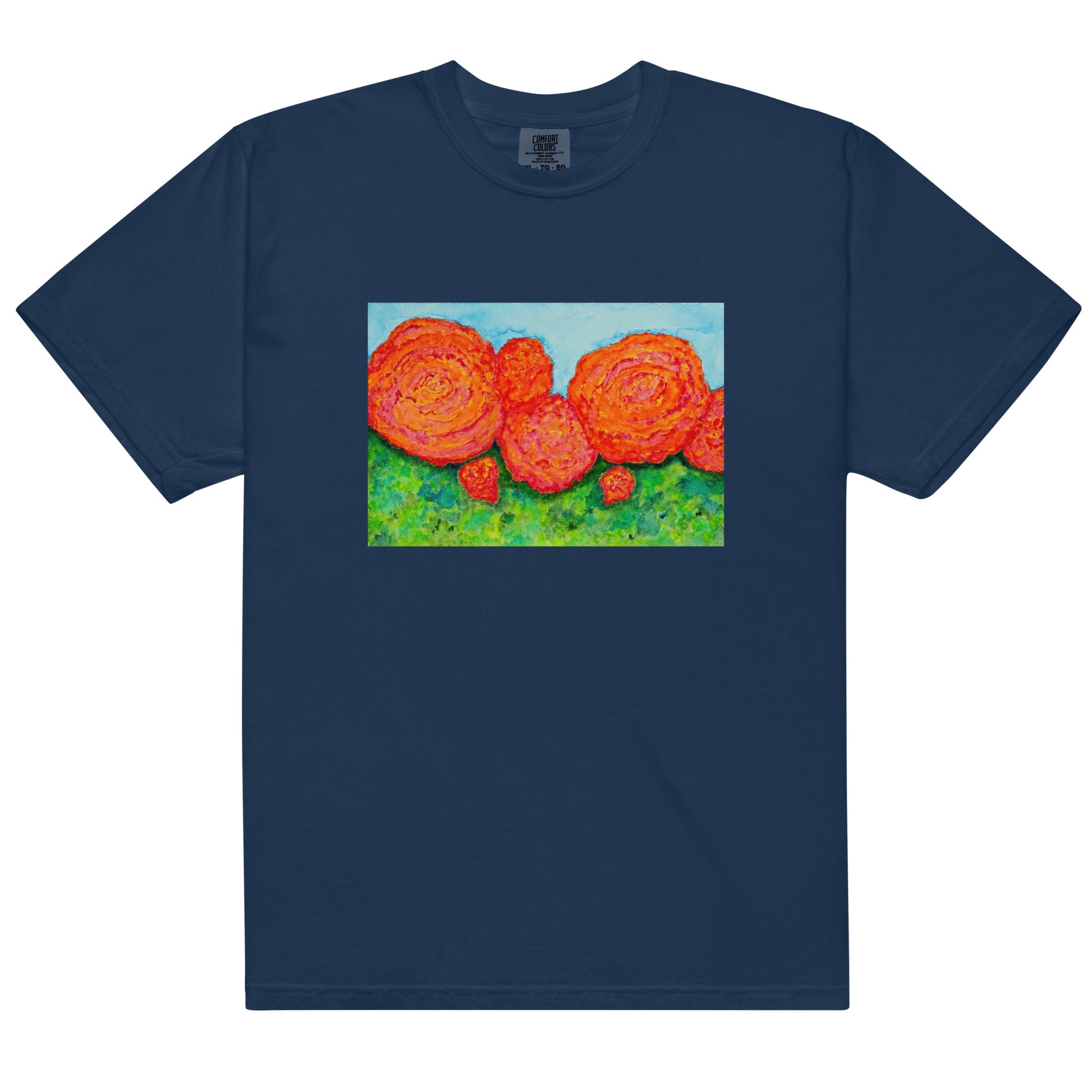 Comfort Colors short sleeve t-shirt featuring original artwork—garment-dyed for a soft, lived-in feel; relaxed fit, durable cotton fabric, and perfect for casual wear, art lovers, or gifting.