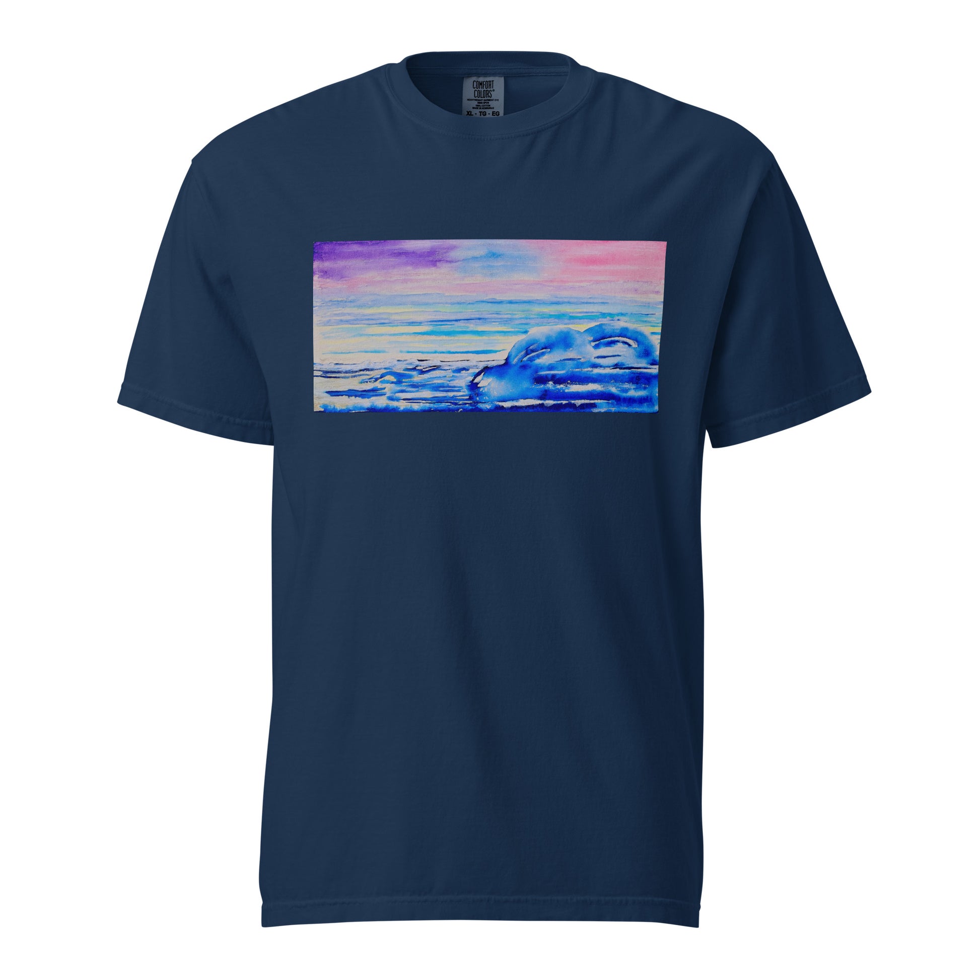 Comfort Colors short sleeve t-shirt featuring original artwork—garment-dyed for a soft, lived-in feel; relaxed fit, durable cotton fabric, and perfect for casual wear, art lovers, or gifting.