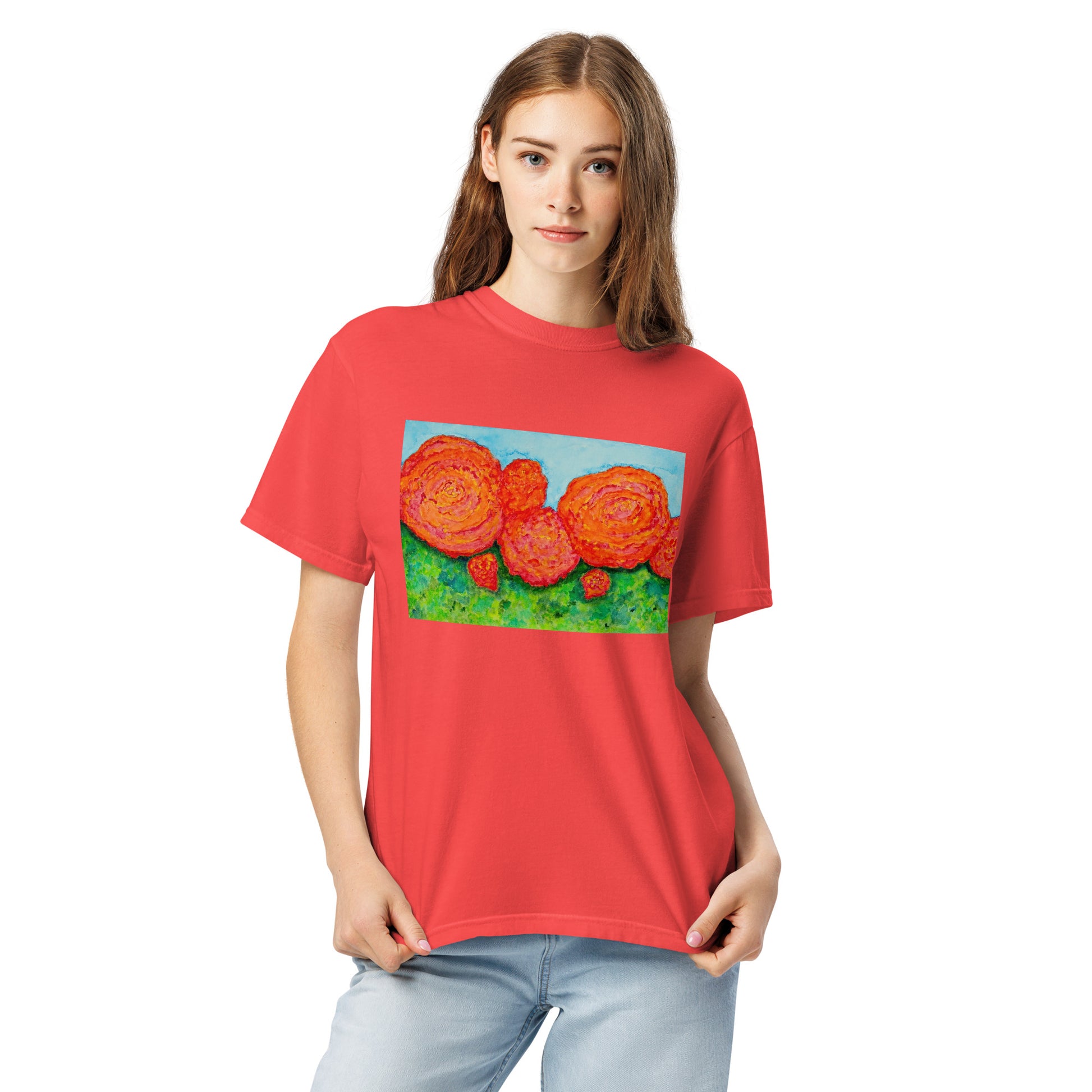 Comfort Colors short sleeve t-shirt featuring original artwork—garment-dyed for a soft, lived-in feel; relaxed fit, durable cotton fabric, and perfect for casual wear, art lovers, or gifting.
