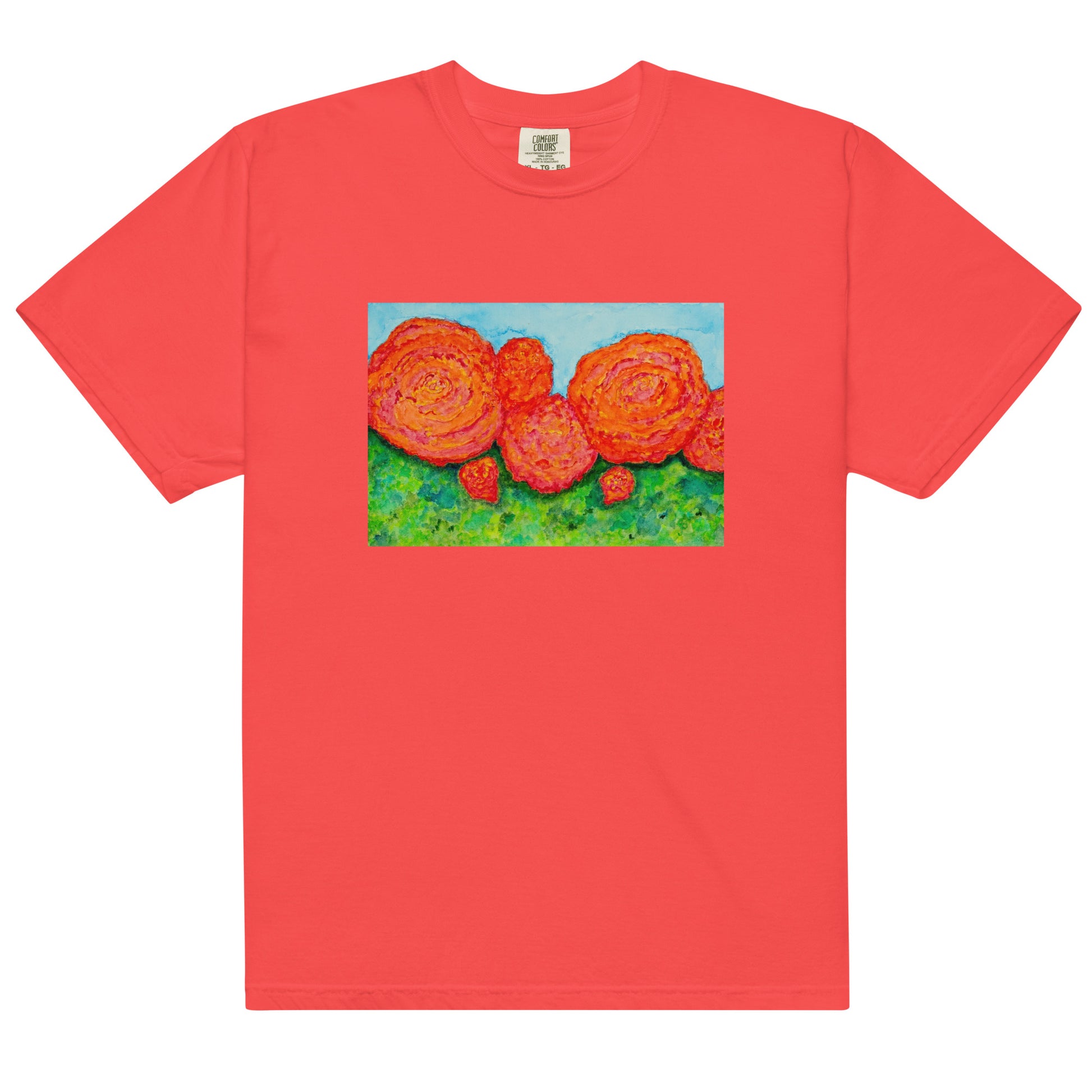 Comfort Colors short sleeve t-shirt featuring original artwork—garment-dyed for a soft, lived-in feel; relaxed fit, durable cotton fabric, and perfect for casual wear, art lovers, or gifting.