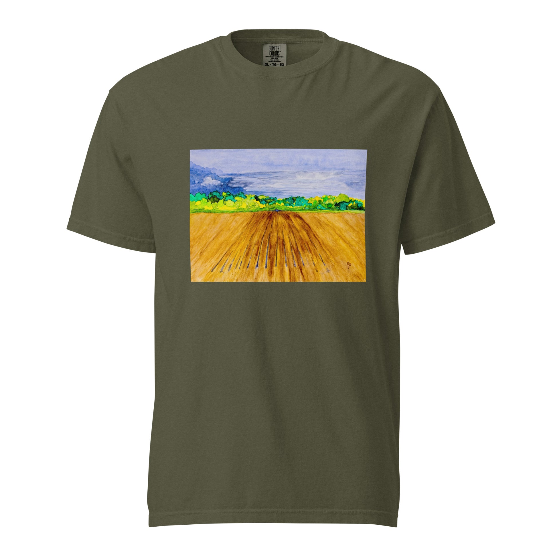 Comfort Colors short sleeve t-shirt featuring original artwork—garment-dyed for a soft, lived-in feel; relaxed fit, durable cotton fabric, and perfect for casual wear, art lovers, or gifting.