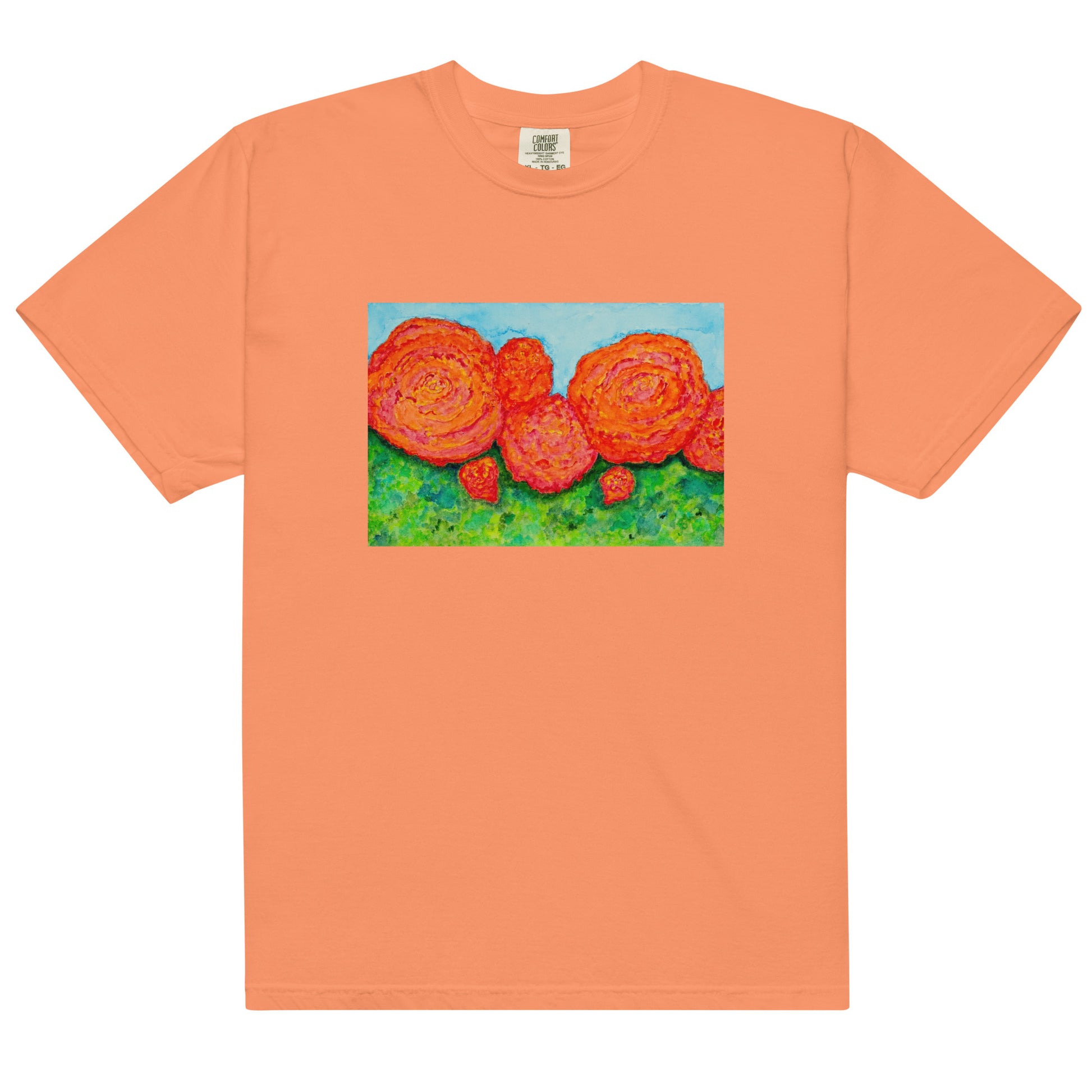 Comfort Colors short sleeve t-shirt featuring original artwork—garment-dyed for a soft, lived-in feel; relaxed fit, durable cotton fabric, and perfect for casual wear, art lovers, or gifting.