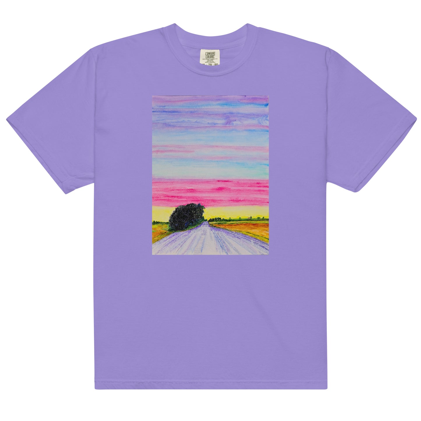 Comfort Colors short sleeve t-shirt featuring original artwork—garment-dyed for a soft, lived-in feel; relaxed fit, durable cotton fabric, and perfect for casual wear, art lovers, or gifting.